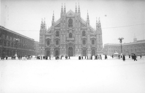 immagini.quotidiano - La grande neve del febbraio 1985 in Lombardia. Foto di Milano