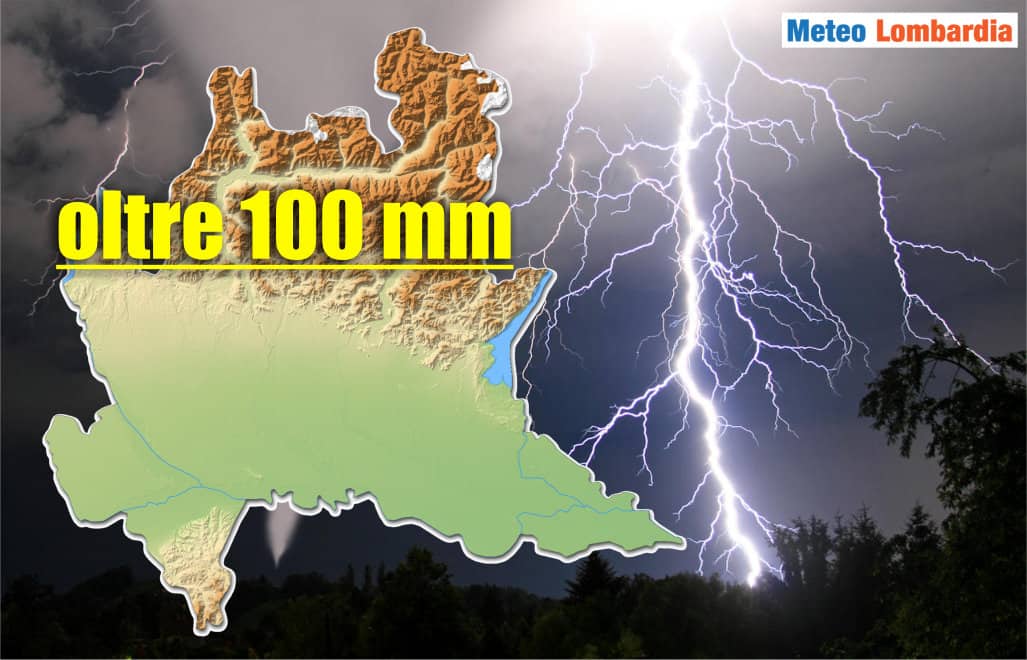 meteo lombardia con piogge intense - Meteo LOMBARDIA, attese due raffiche di NUBIFRAGI