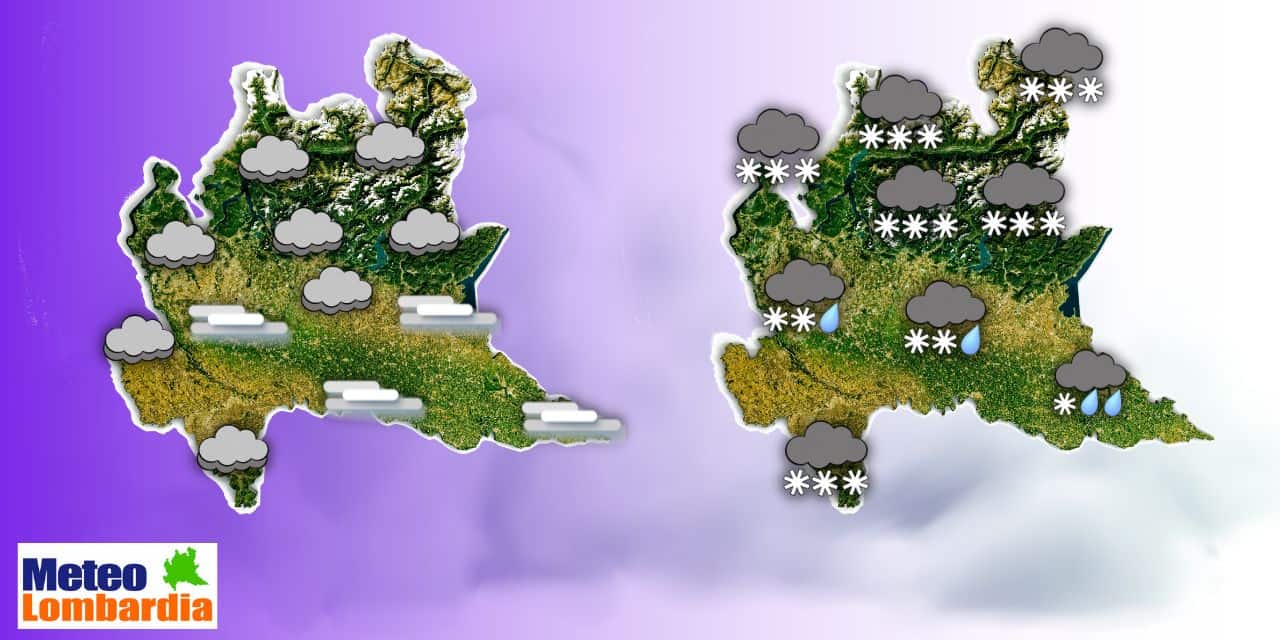 lombardia previsioni meteo peggioramento neve sino pianura 65123 - Meteo Lombardia: Previsione confermata, ritornano pioggia e neve