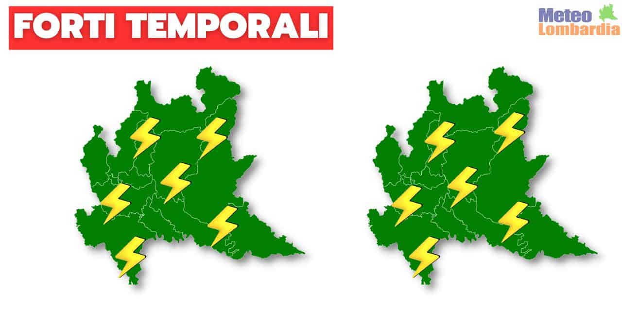 meteo lombardia con forti temporali - Meteo Lombardia: spunta un’ipotesi interessante su 25 Aprile e 1° Maggio