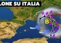 meteo con ciclone mediterraneo lombardia 120x86 - Previsione meteo Lodi: domani nuvoloso con pioviggine, poi schiarite