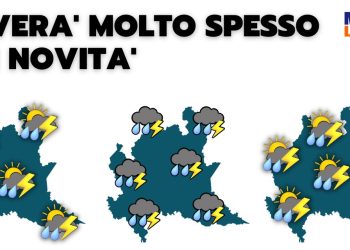 meteo lombardia previsioni emesse 11052023 350x250 - Meteo Milano: sembrerà Autunno! Piogge a ripetizione