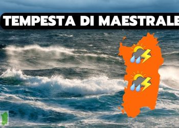 meteo sardegna con tempesta di maestrale 350x250 - Meteo Sardegna, la siccità diventa emergenza. Previste piogge
