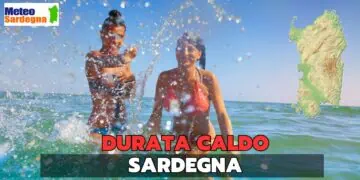 durata del caldo sardegna 12 hg 360x180 - Severo peggioramento meteo a metà settimana