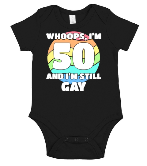 Funny Gay Pride - 50th Birthday 50 BDay Lesbian Short Sleeve Baby One-Piece