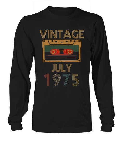 Vintage July 1975 Long sleeved Unisex