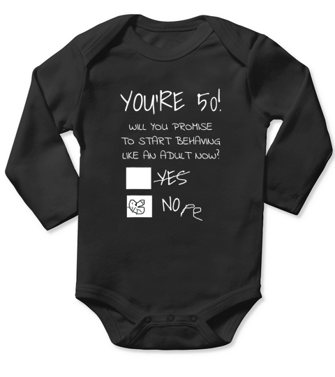 50TH BIRTHDAY Long Sleeve Baby One-Piece
