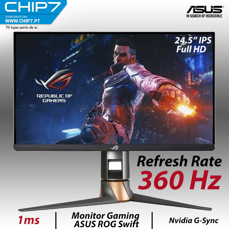 Monitor Gaming ASUS ROG Swift PG259QN (24.5'' - 1 ms - 360 Hz