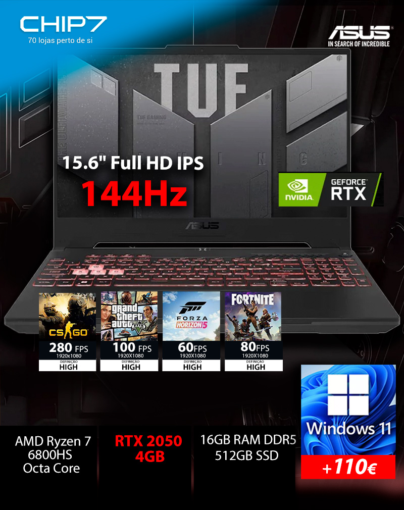 ASUS TUF Gaming A15 (2023) Gaming Laptop, 15.6 FHD 144Hz, 100