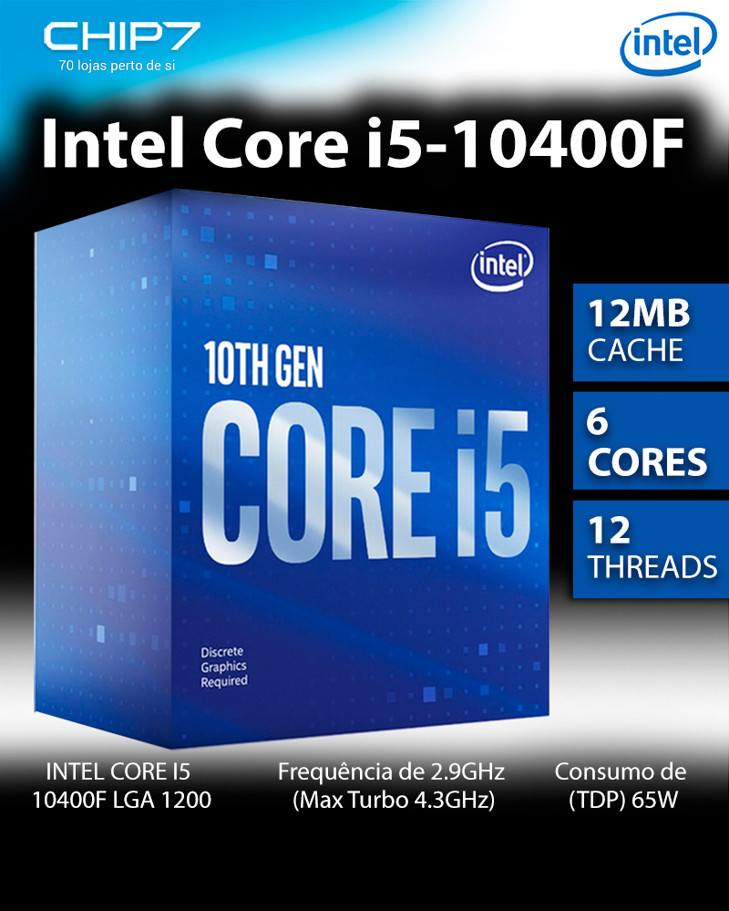 Intel BX8070110400F Core i5-10400F CPU 2.9GHz 4.3GHz LGA1200 - CPL Online