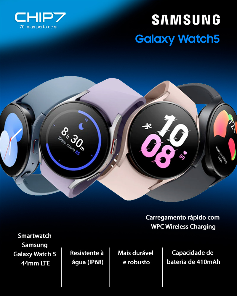 Smartwatch Samsung Galaxy Watch5 Bt 44Mm Wi-Fi - Grafite