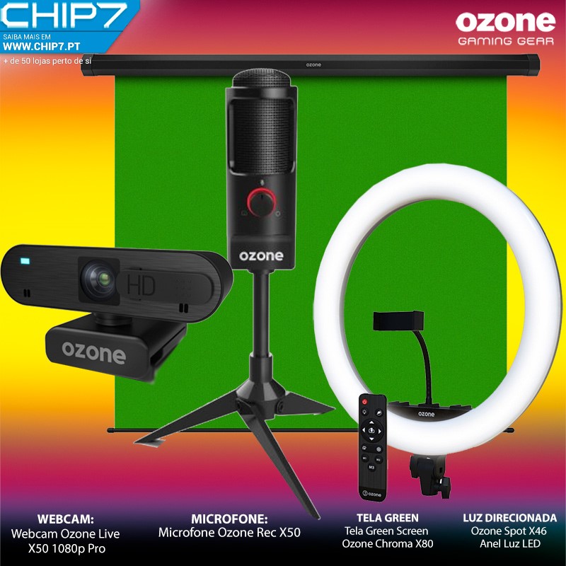 Micro Streaming OZONE Microphone REC X50 LED Gaming et Streami