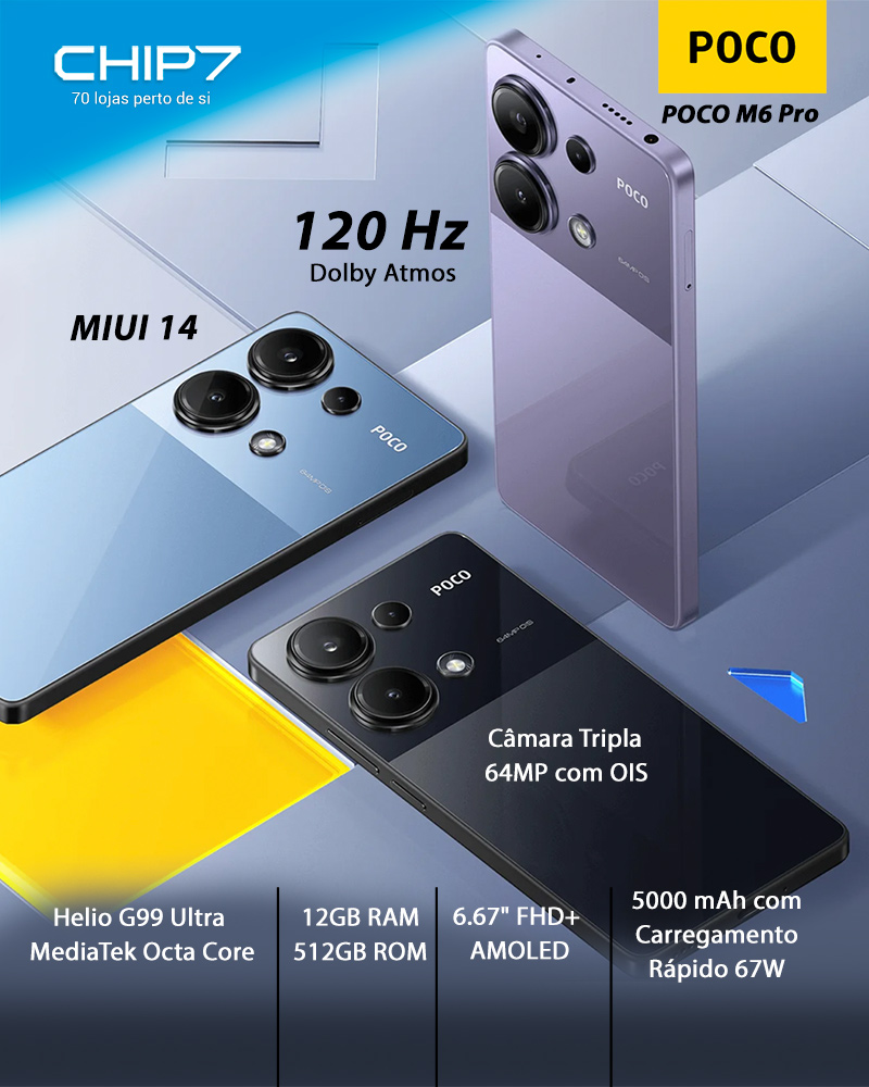 Xiaomi Poco M6 Pro Dual SIM Black 512GB and 12GB RAM (6941812760505)