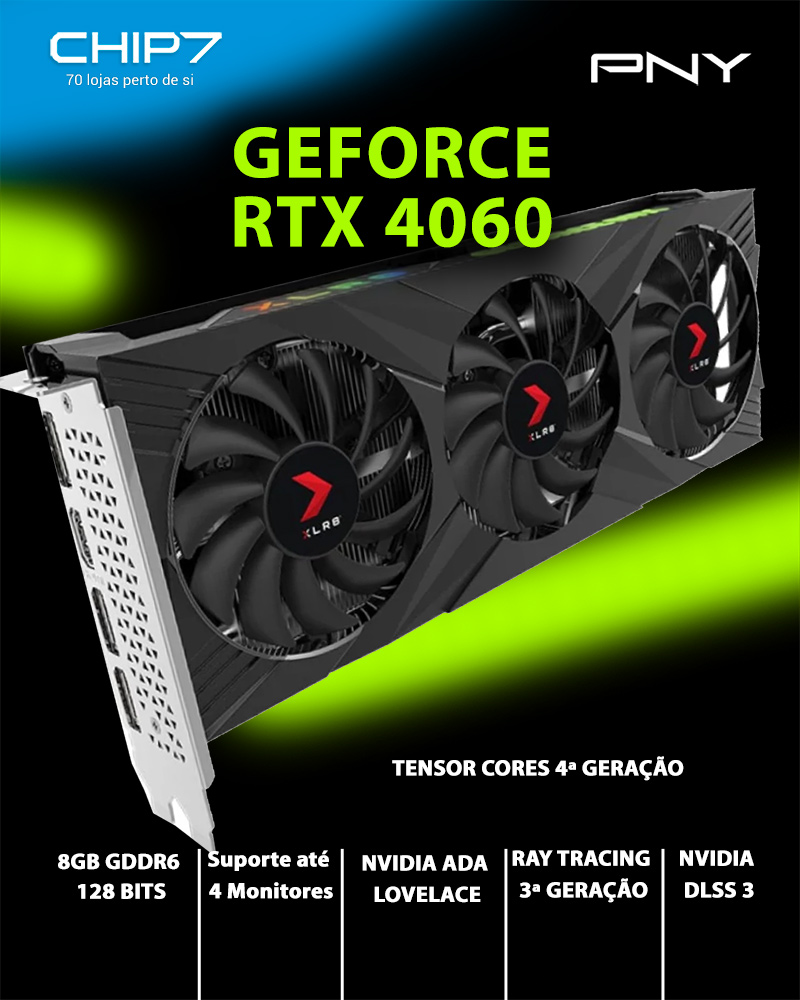 PNY GeForce RTX™ 4060 Ti 8GB VERTO™ Dual Fan DLSS 3