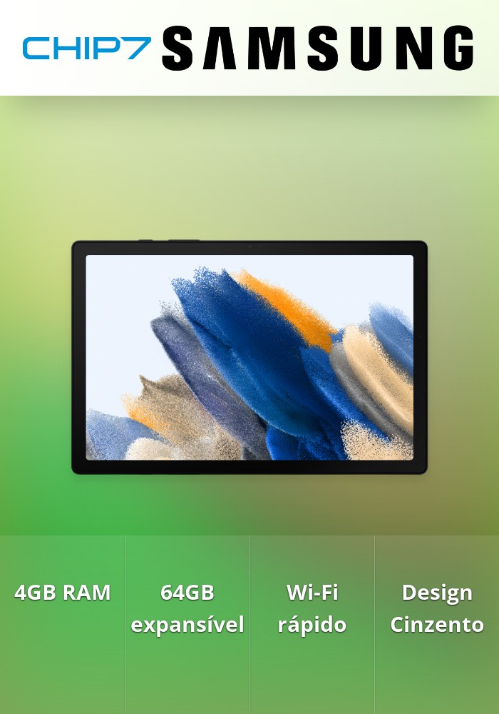 Tablet Samsung Galaxy Tab A8 X200 4GB/64GB Wi-Fi Cinzento
