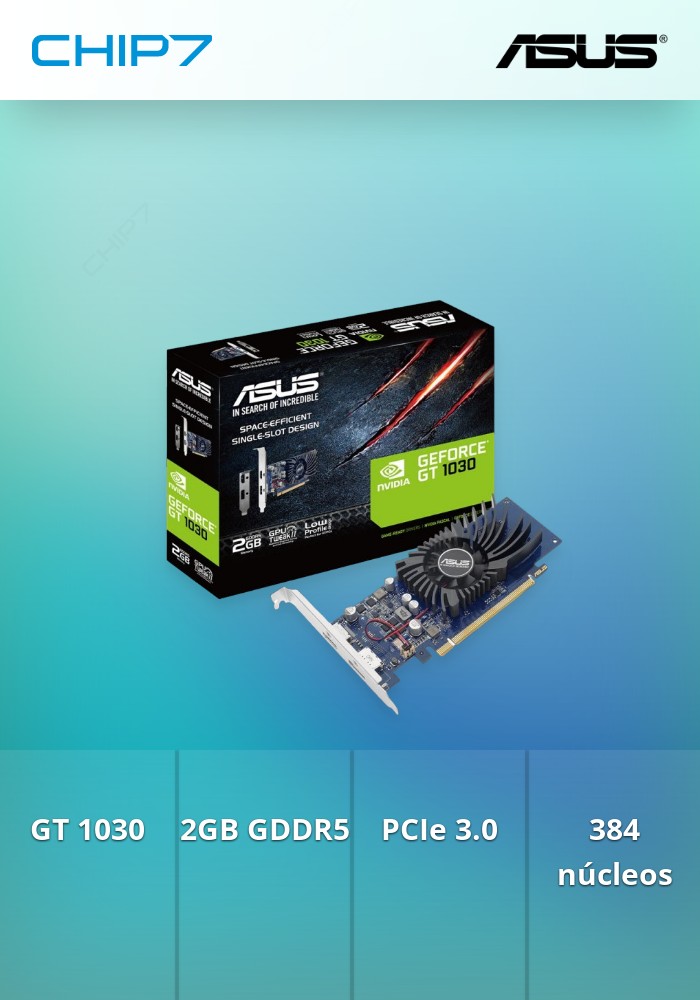 Placa Gráfica Asus GeForce GT 1030 2GB LP BRK