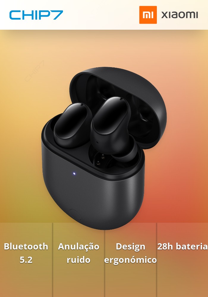 Auriculares Bluetooth Xiaomi Redmi Buds 3 Pro Graphite Preto CHIP7