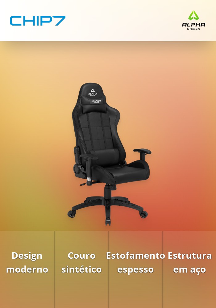 Alpha Gamer Vega Black - Cadeira gaming