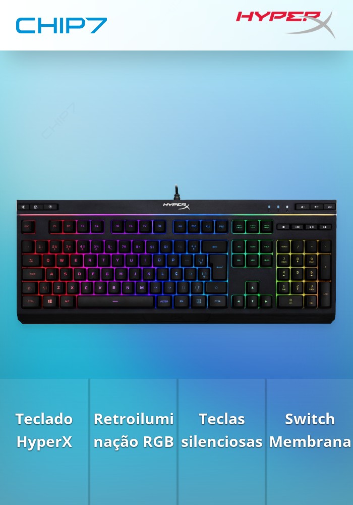 HyperX Alloy Core RGB - Gaming Keyboard (BR Layout) > (PN anterior HX ...