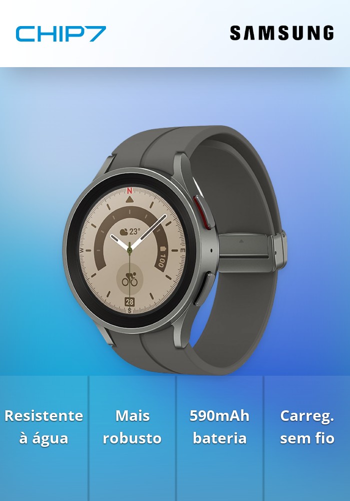Smartwatch Samsung Galaxy Watch 5 Pro 45mm LTE Titânio