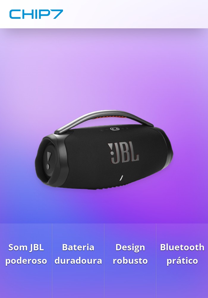 Coluna Bluetooth JBL Boombox 3 - Preto - Coluna - Compra na