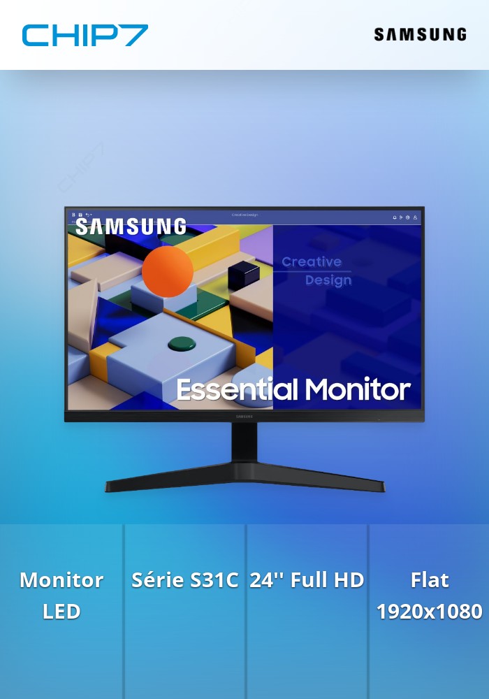 Monitor Samsung S24C310EAU 24 Full HD LED HDMI Negro