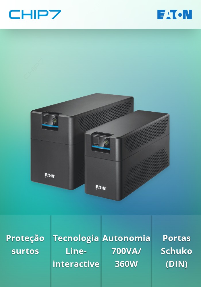 UPS Line-interactive Eaton 5E Gen2 700VA/360W Schuko (DIN)/USB