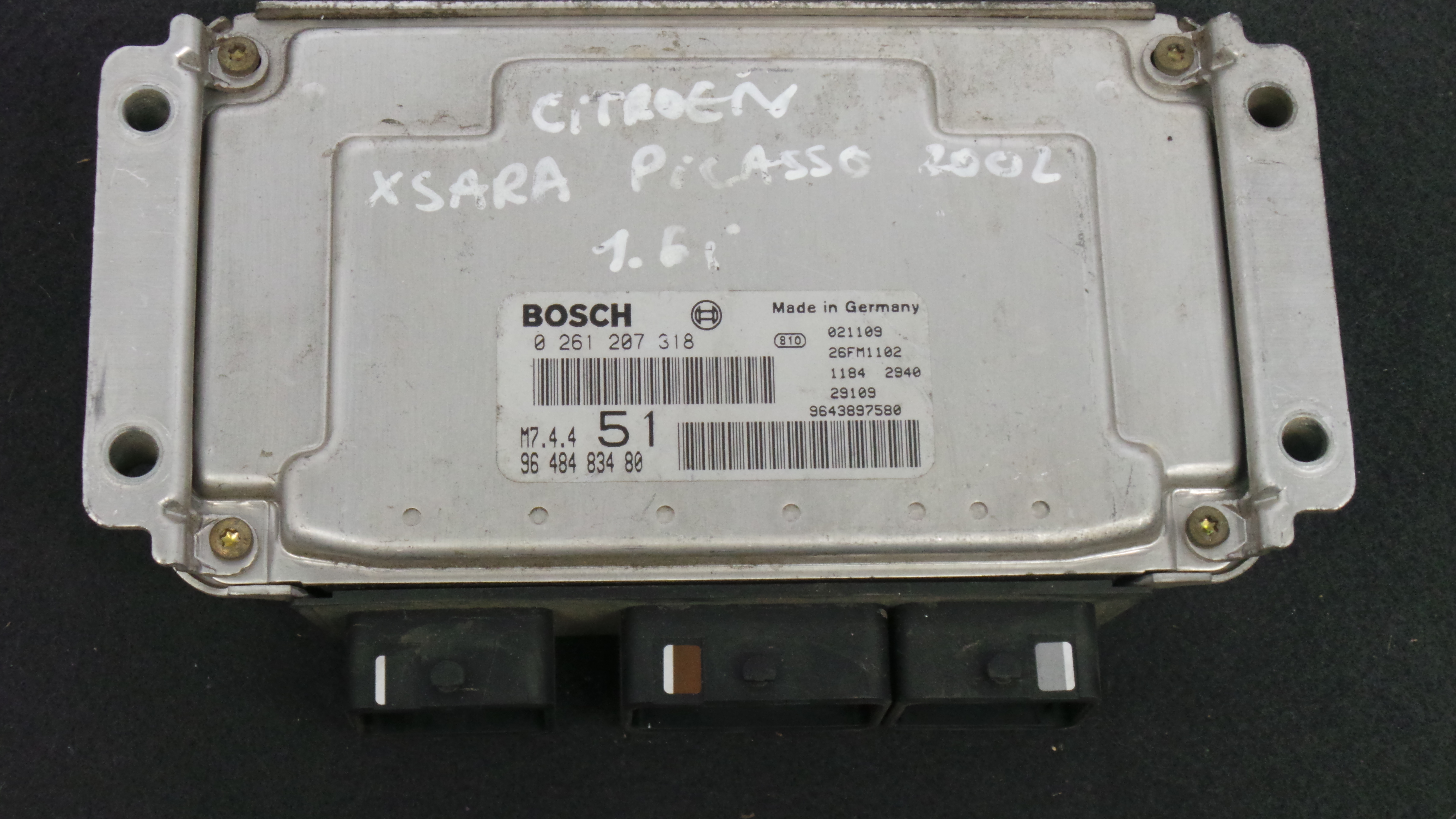 Centralina do Motor 9648483480 - CITROËN XSARA PICASSO (N68)-33098597