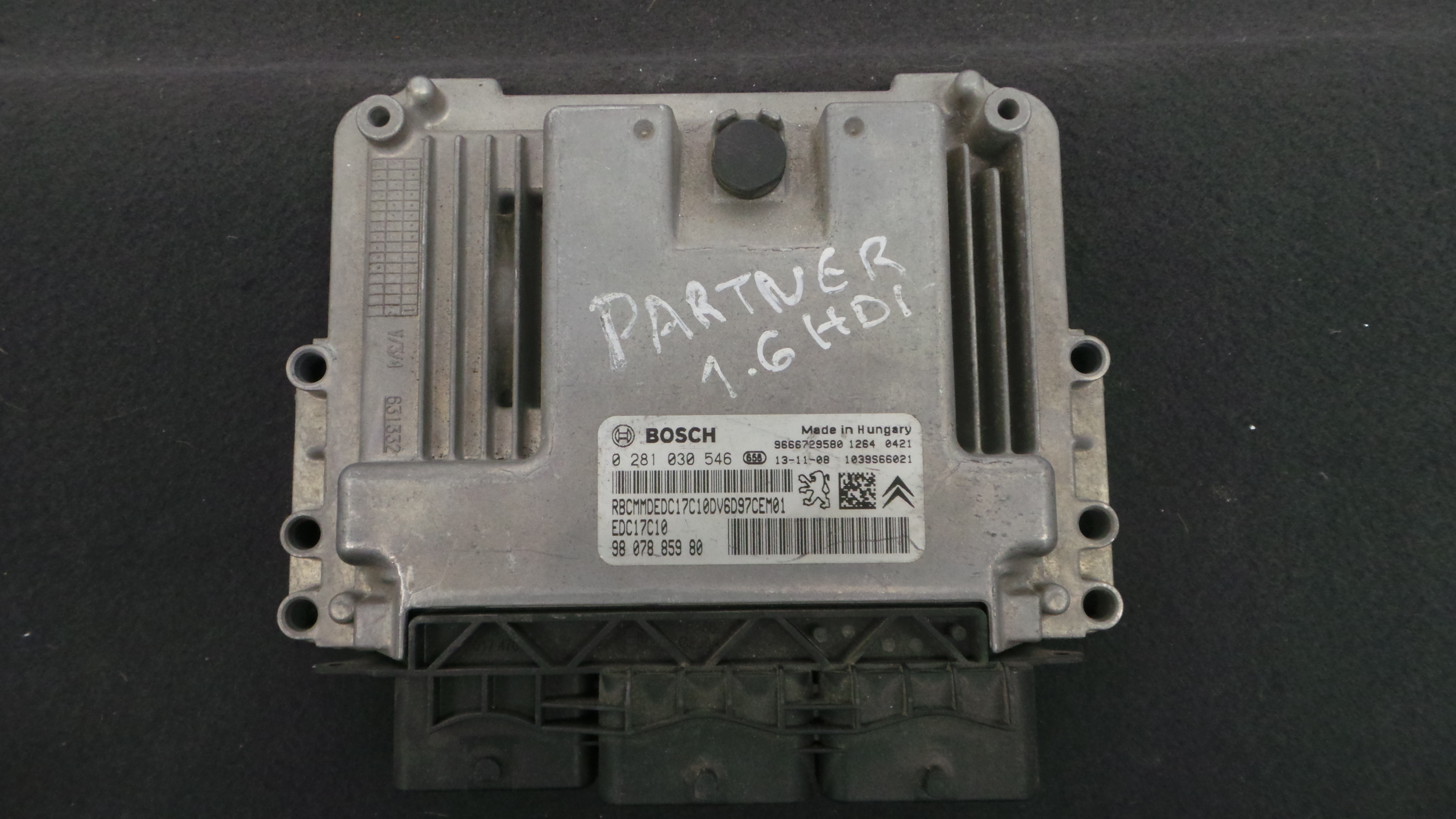 Centralina do Motor 9807885980 - PEUGEOT PARTNER Caixa/monovolume (5_, G_), PARTNER Van (5_, G_), RA-33099733