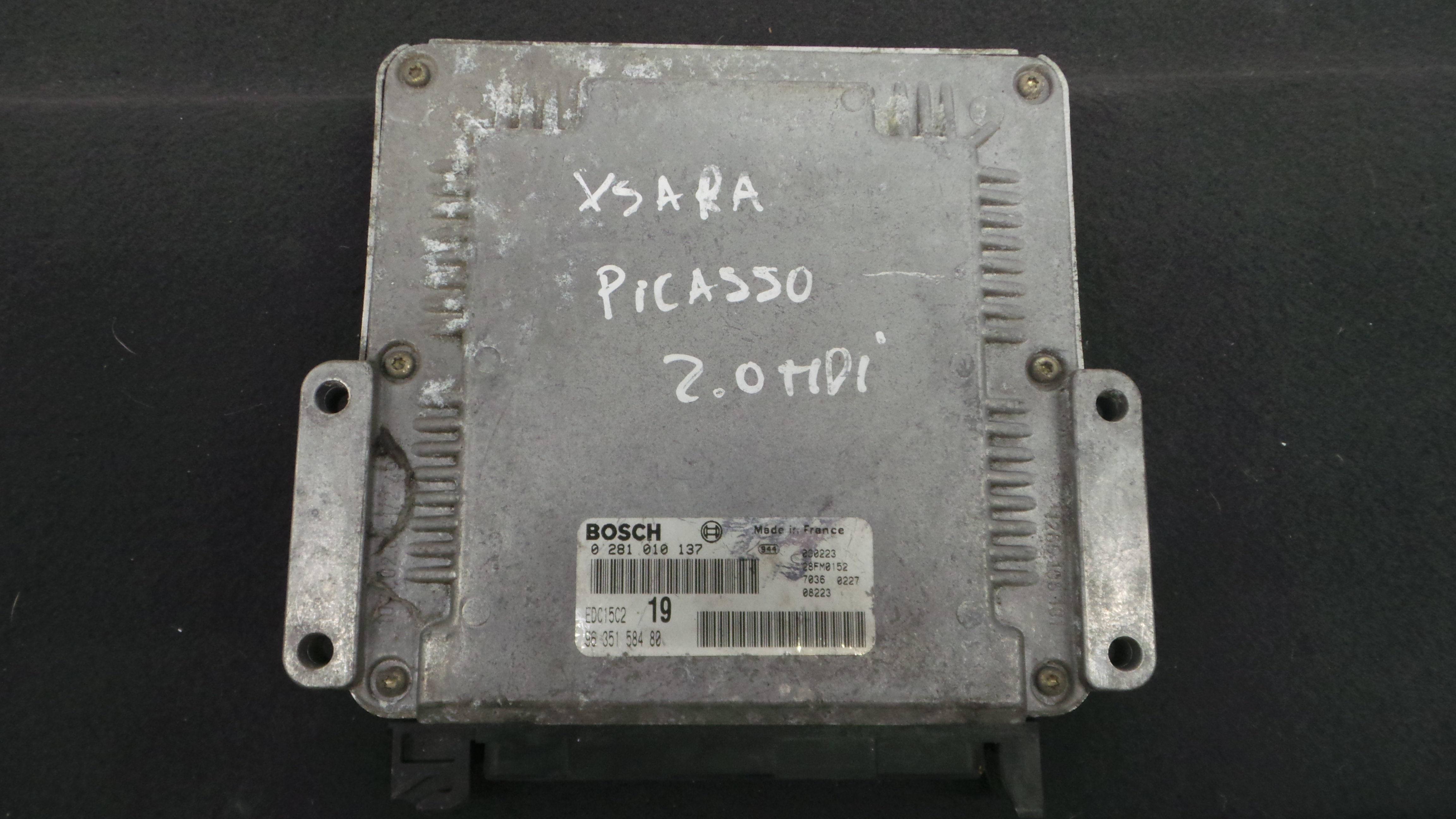 Centralina do Motor 9635158480 - CITROËN XSARA PICASSO (N68)-33101327