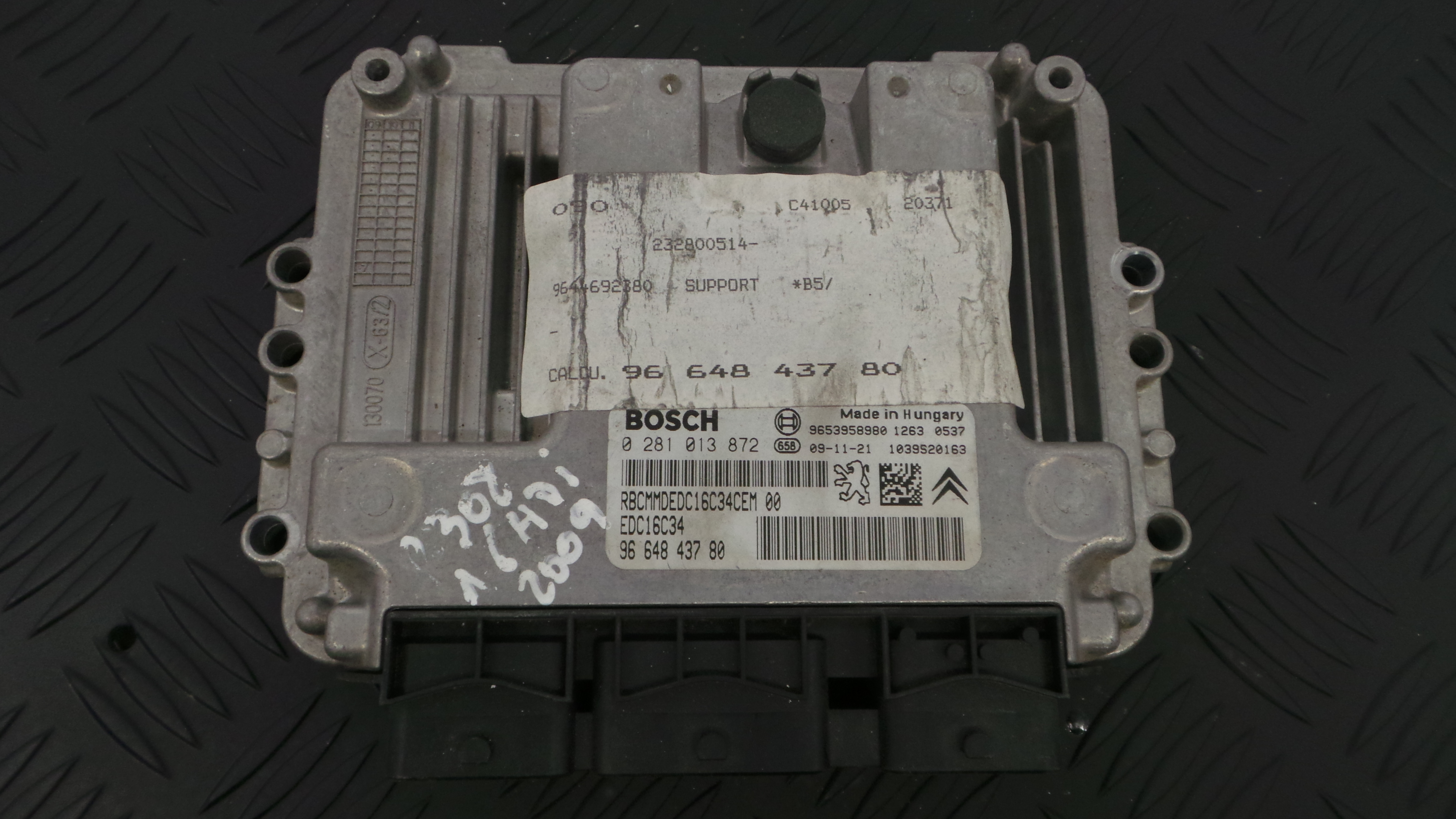 Centralina do Motor 9664843780 - PEUGEOT 308 I (4A_, 4C_)-33103081