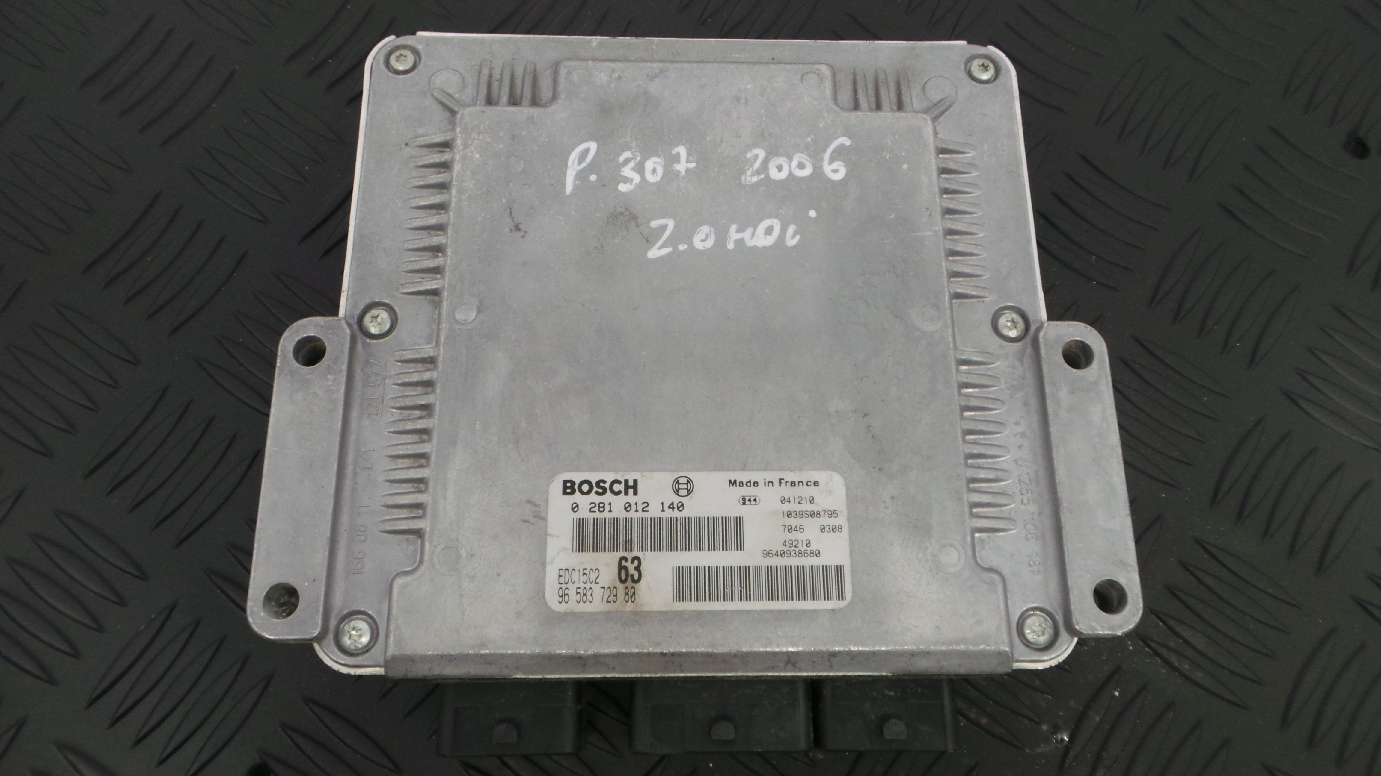 Centralina do Motor 9658372980 - PEUGEOT 307 (3A/C)-33103667 Centralina do Motor 9658372980 - PEUGEOT 307 (3A/C)-33103667