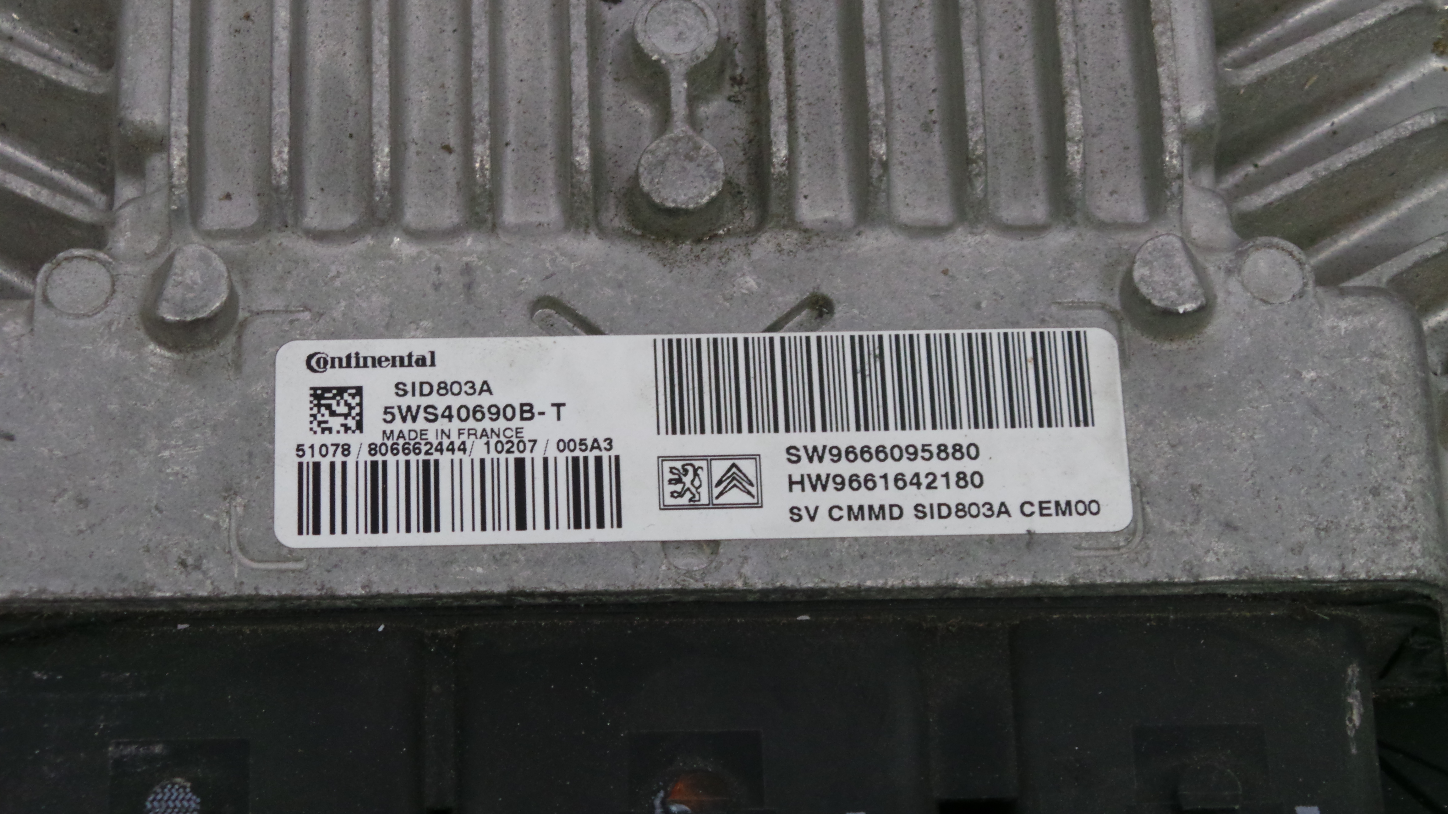 Centralina do Motor 9666095880 - CITROËN C4 PICASSO I Veículo multiuso (UD_)-33104954