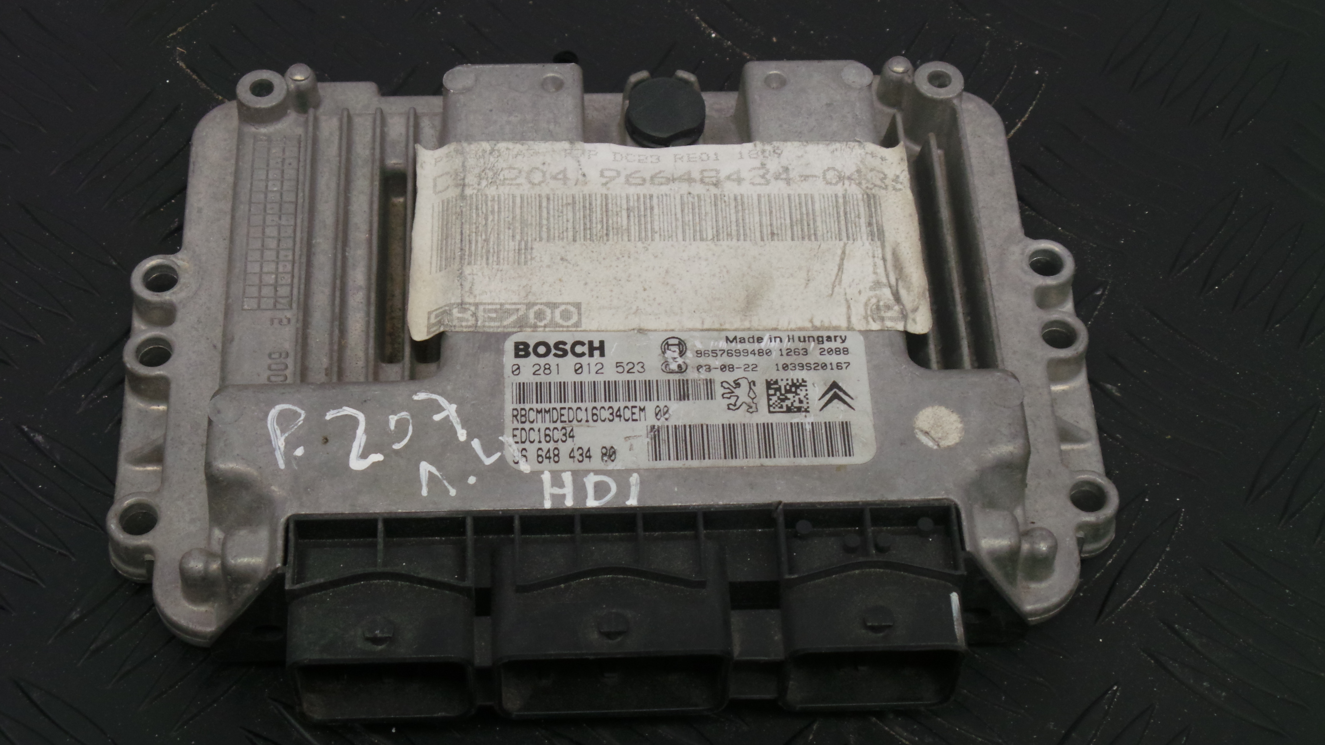 Centralina do Motor 9664843480 - PEUGEOT 207 (WA_, WC_), 207/207+ (WA_, WC_)-33107506