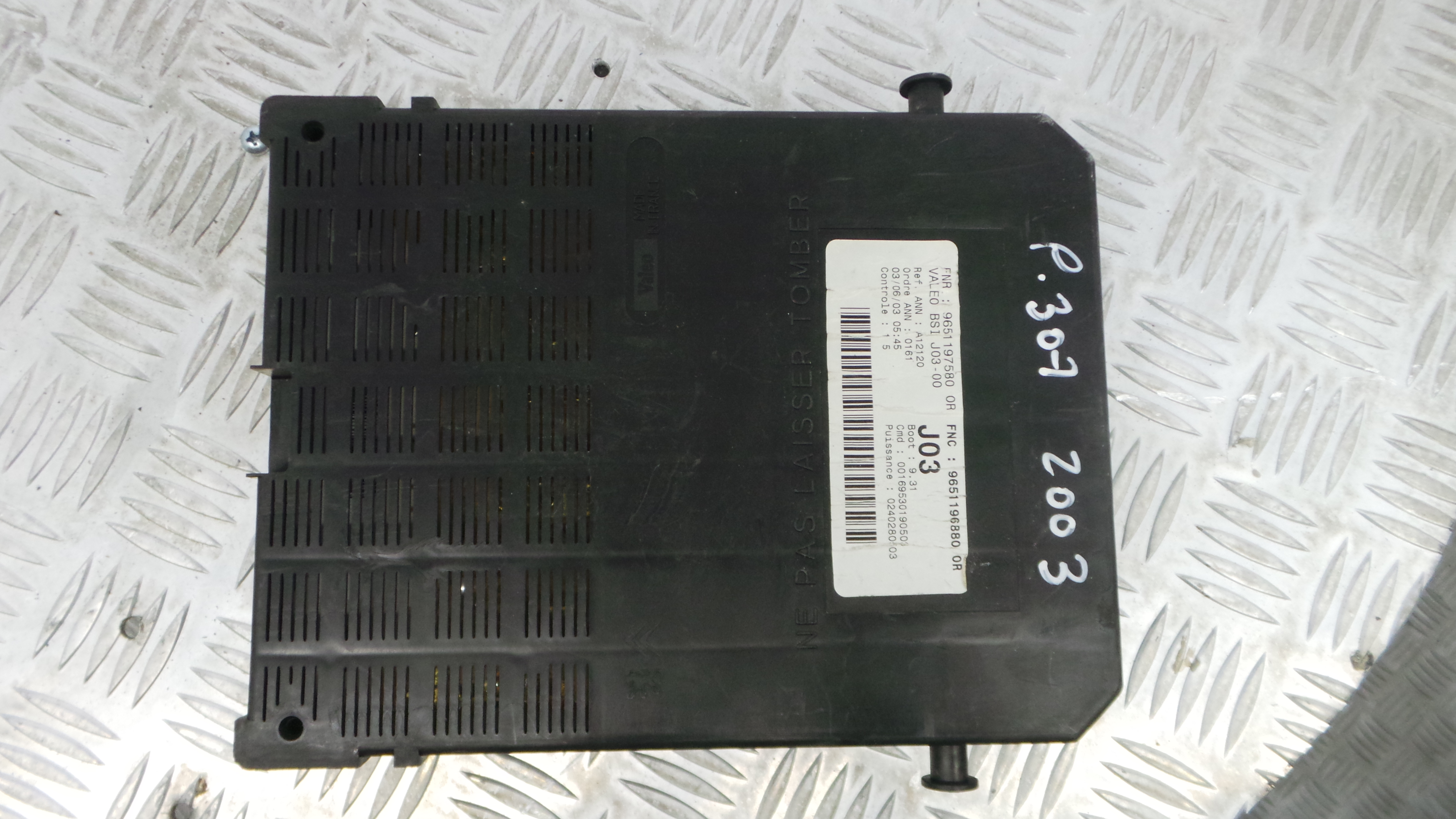 Caixa dos Fusíveis / BSI / UCH / SAM 9651197580 - PEUGEOT 307 (3A/C)-33108982