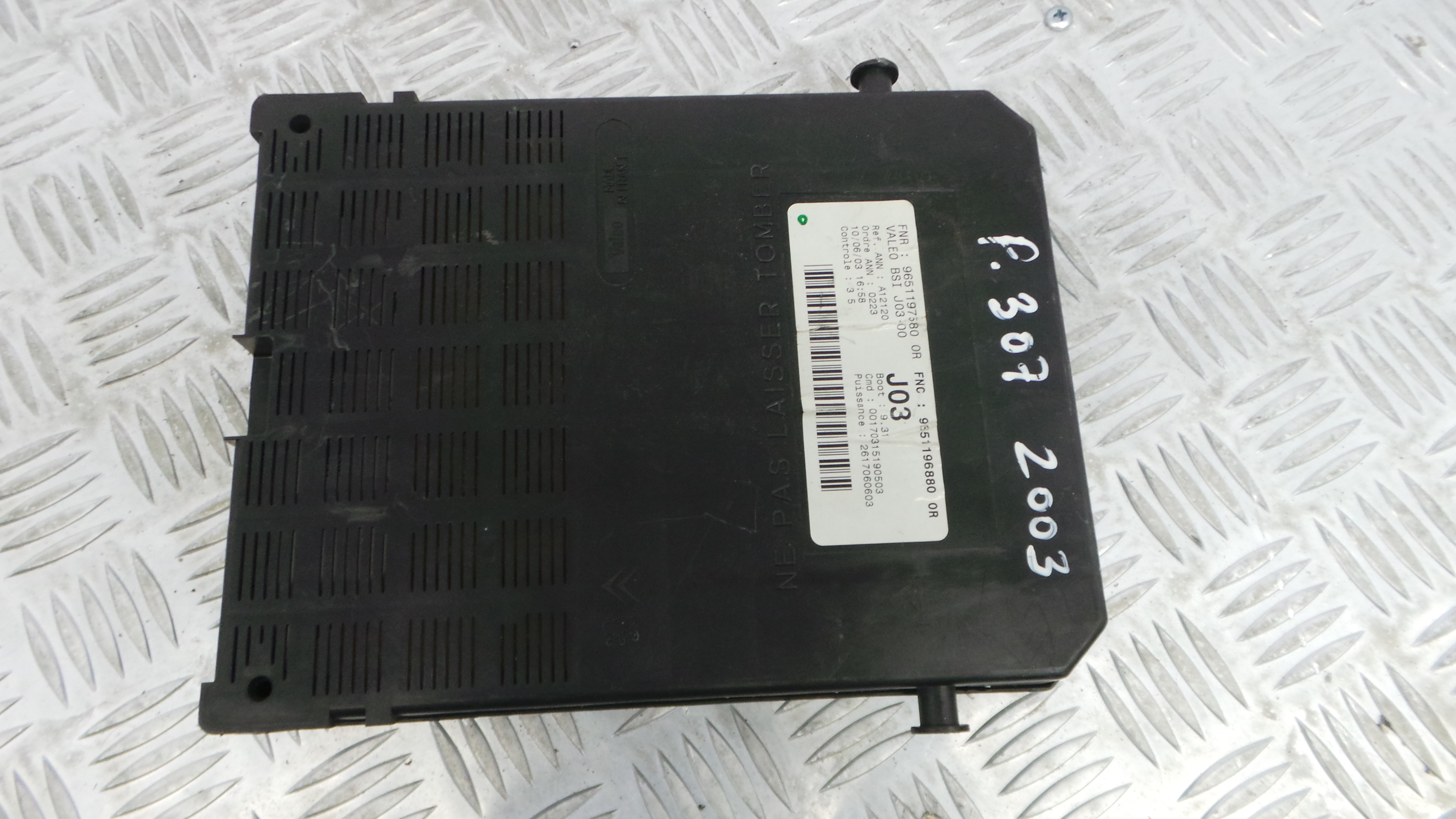 Caixa dos Fusíveis / BSI / UCH / SAM 9651197580 - PEUGEOT 307 (3A/C)-33109731