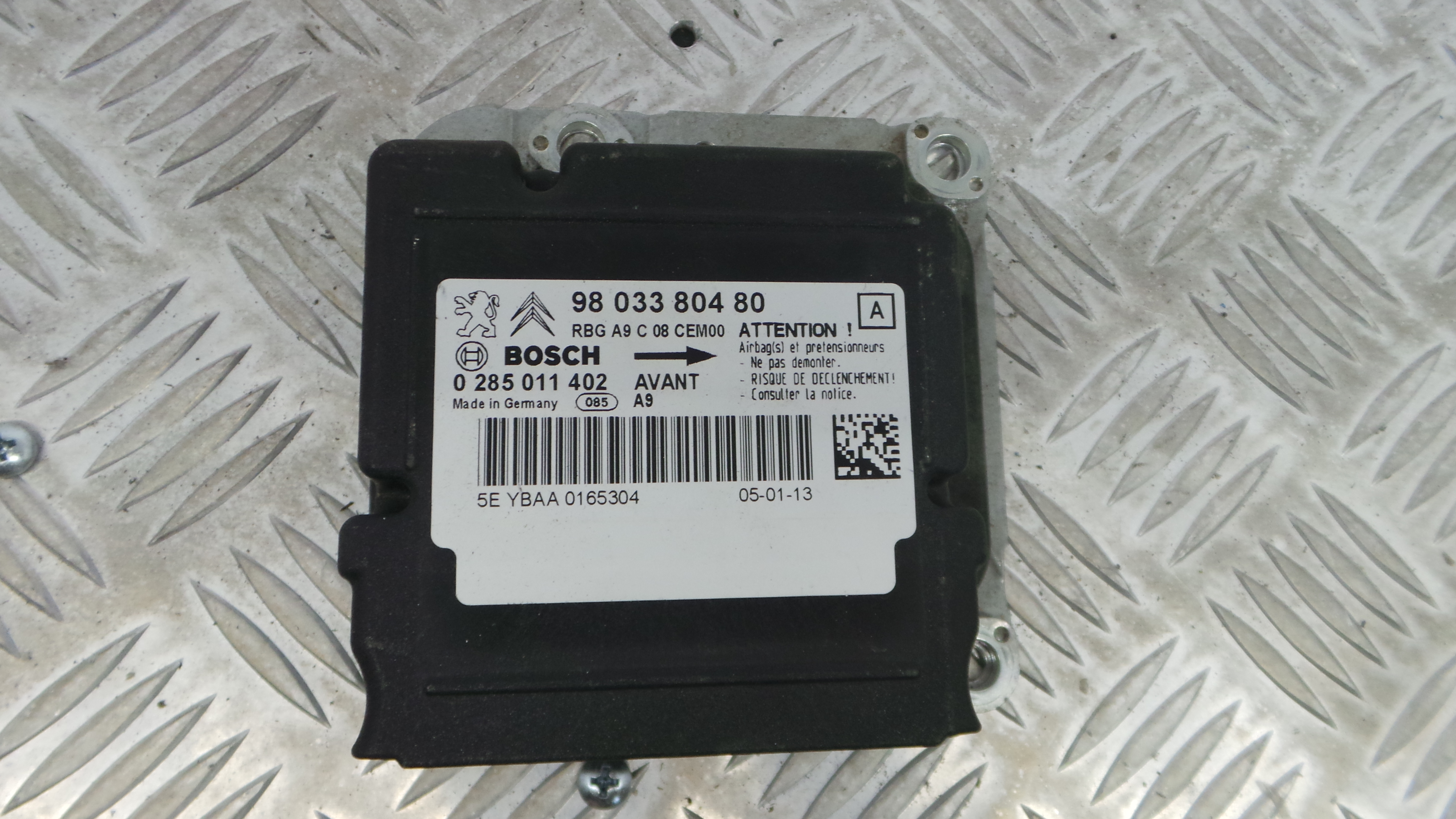 Centralina de Airbags 9803380480 - PEUGEOT 208 I (CA_, CC_)-33111323