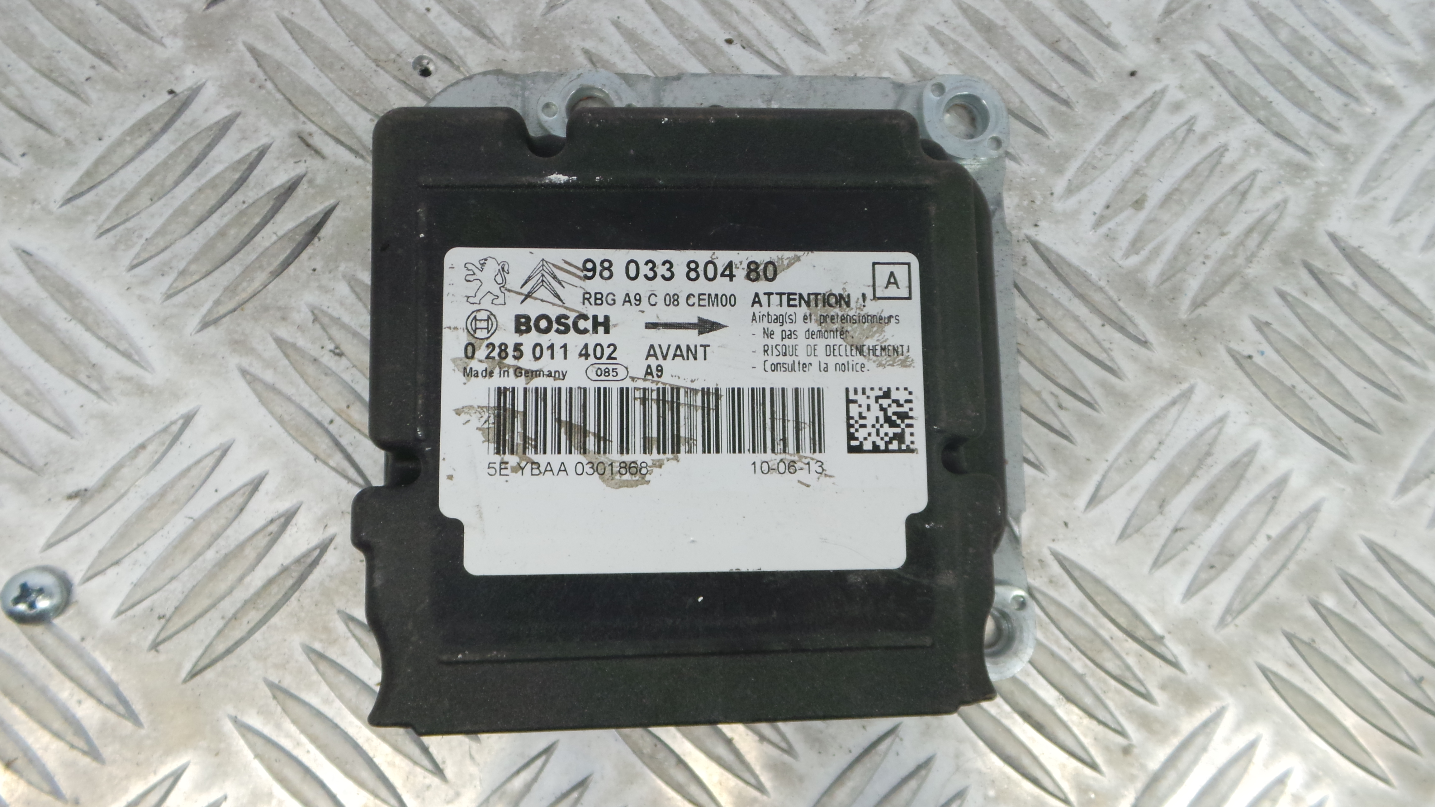 Centralina de Airbags 9803380480 - PEUGEOT 208 I (CA_, CC_)-33111327