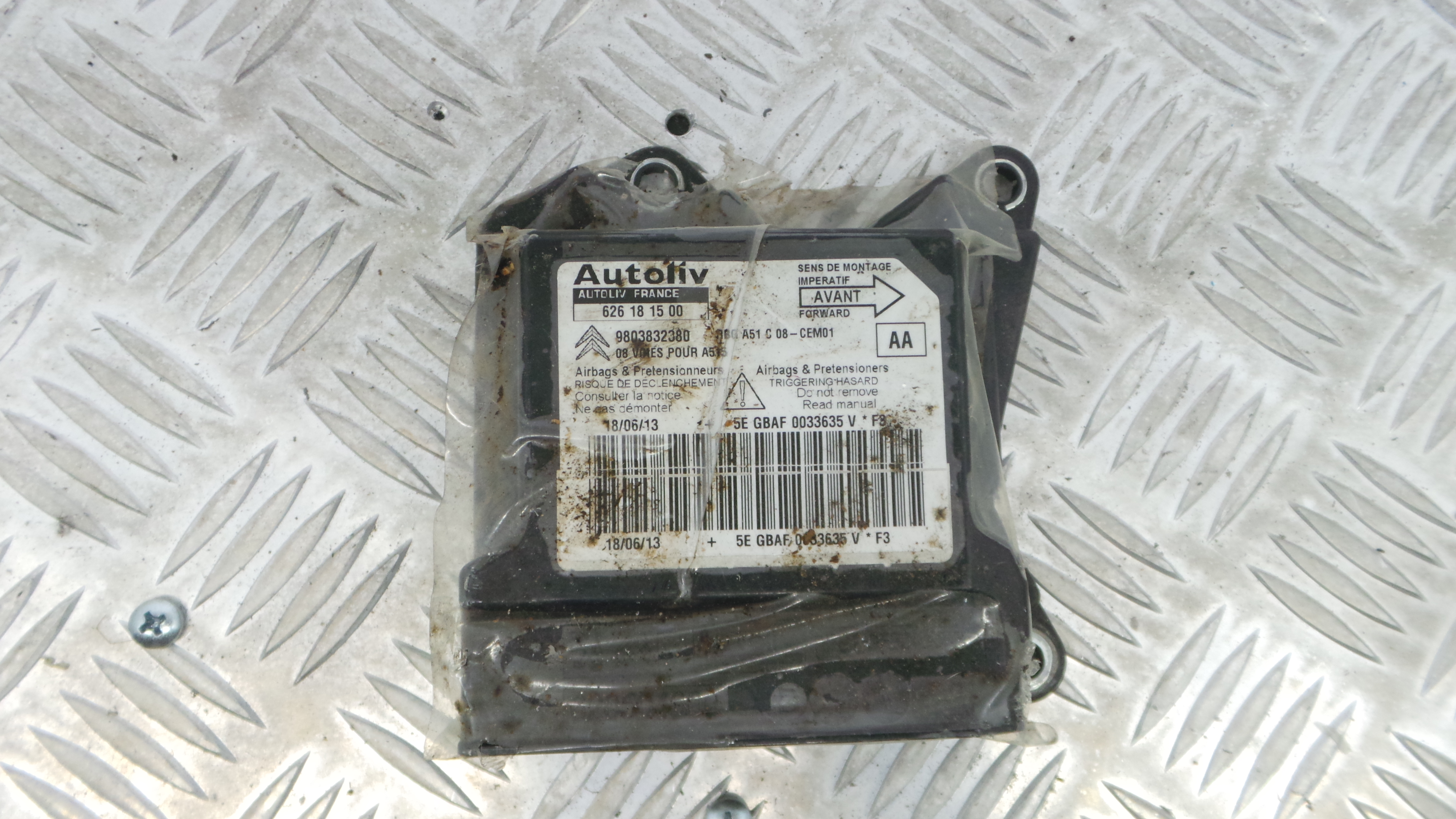 Centralina de Airbags 626181500 - CITROËN C3 II (SC_)-33111372