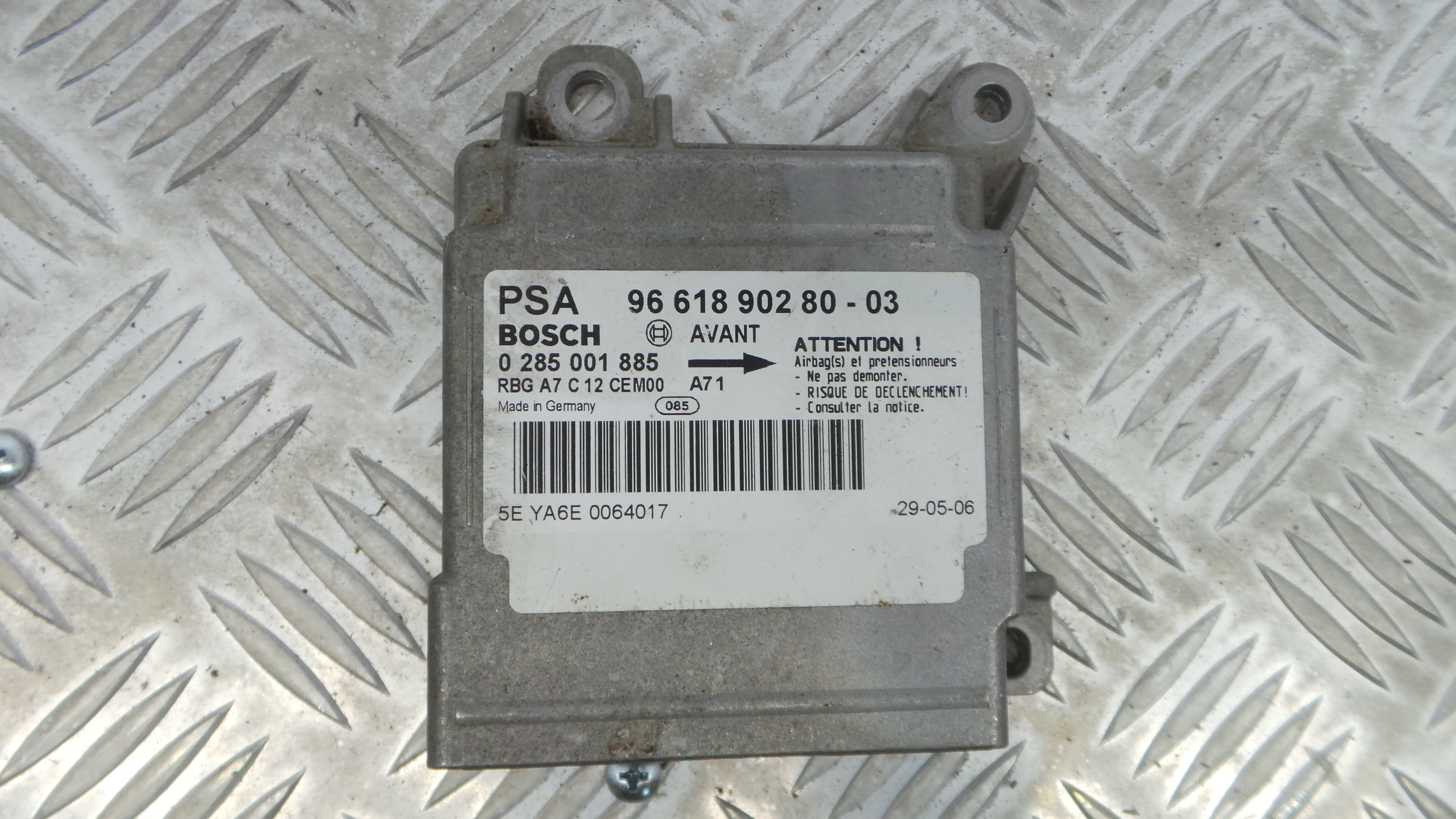 Centralina de Airbags 9661890280 - PEUGEOT 207 (WA_, WC_), 207/207+ (WA_, WC_)-33111410