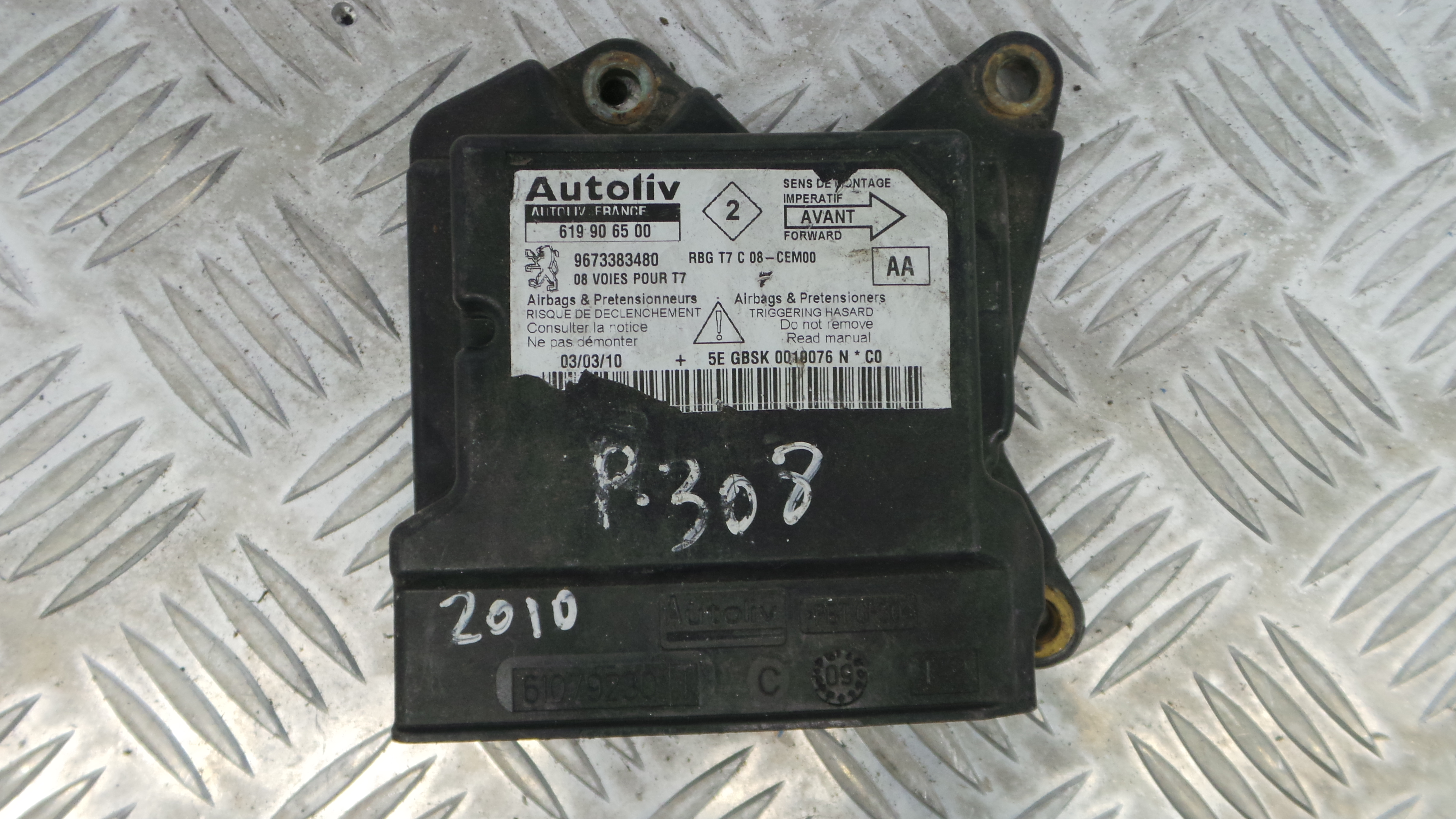 Centralina de Airbags 619906500 - PEUGEOT 308 I (4A_, 4C_)-33111430 Centralina de Airbags 619906500 - PEUGEOT 308 I (4A_, 4C_)-33111430