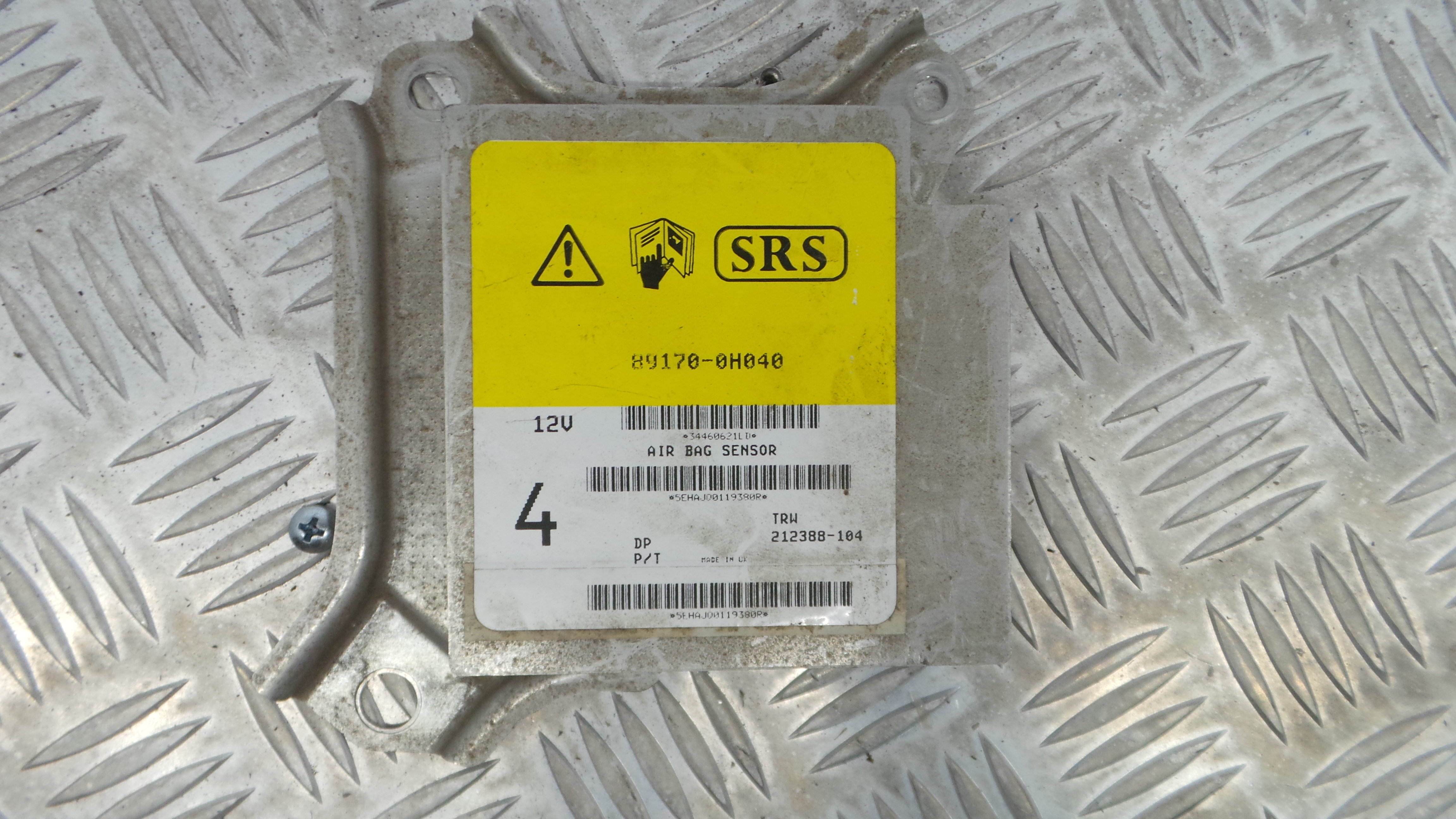 Centralina de Airbags 89170-0H040 - PEUGEOT 107 (PM_, PN_)-33111435