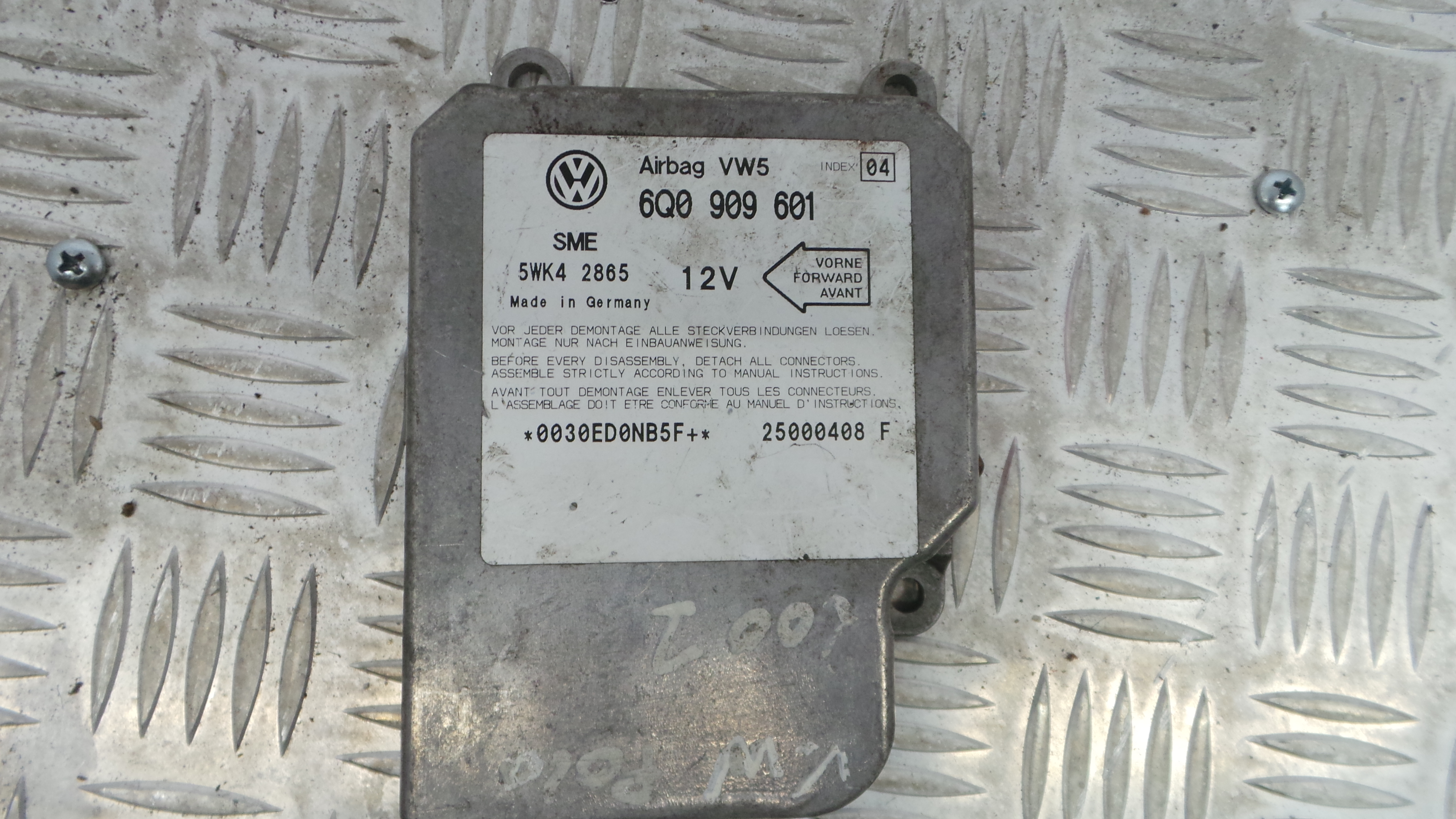 Centralina de Airbags 6Q0909601 - VW POLO (6N2)-33128338