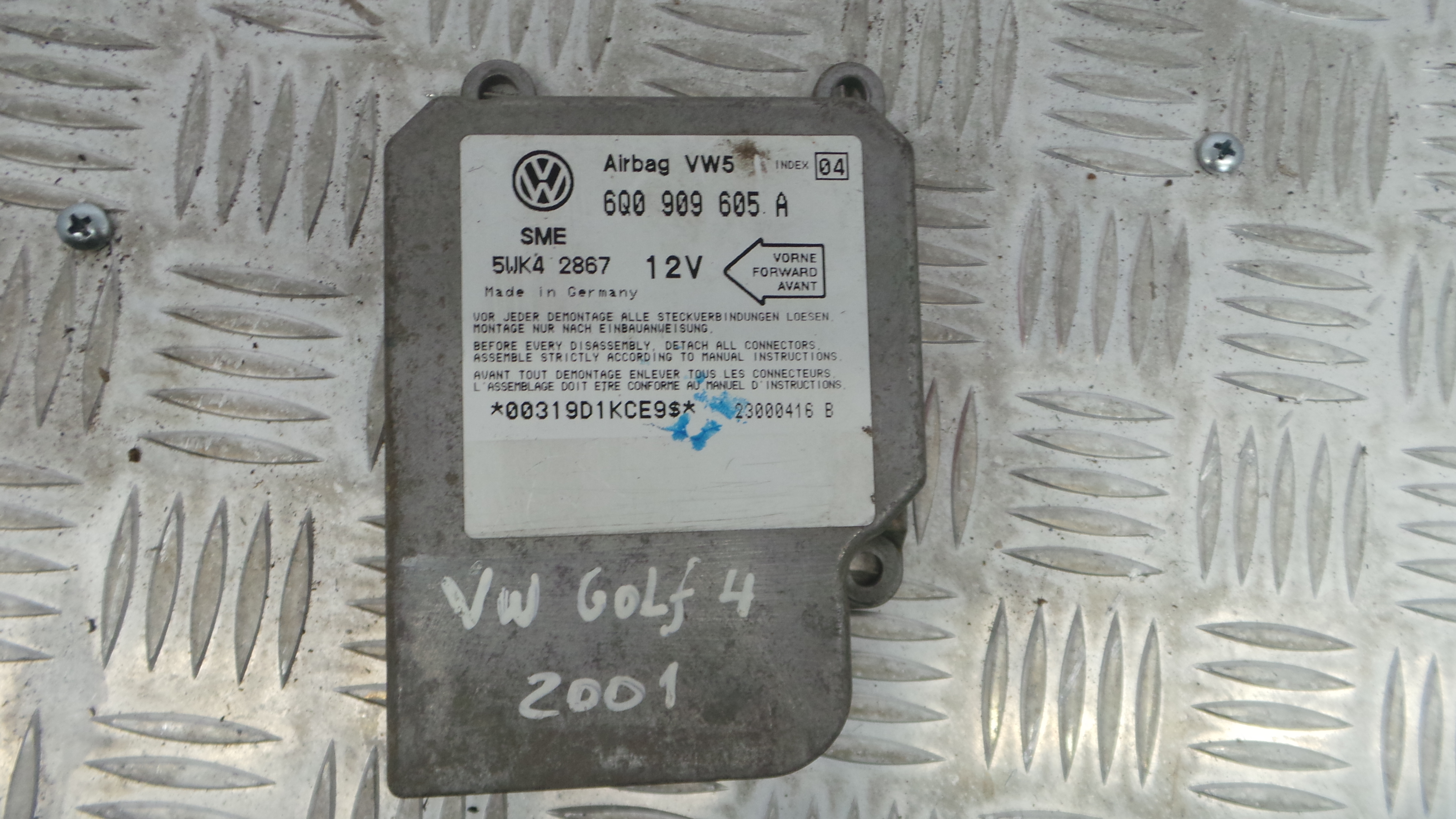 Centralina de Airbags 6Q0909605A - VW GOLF IV (1J1), GOLF Mk IV (1J1)-33128368