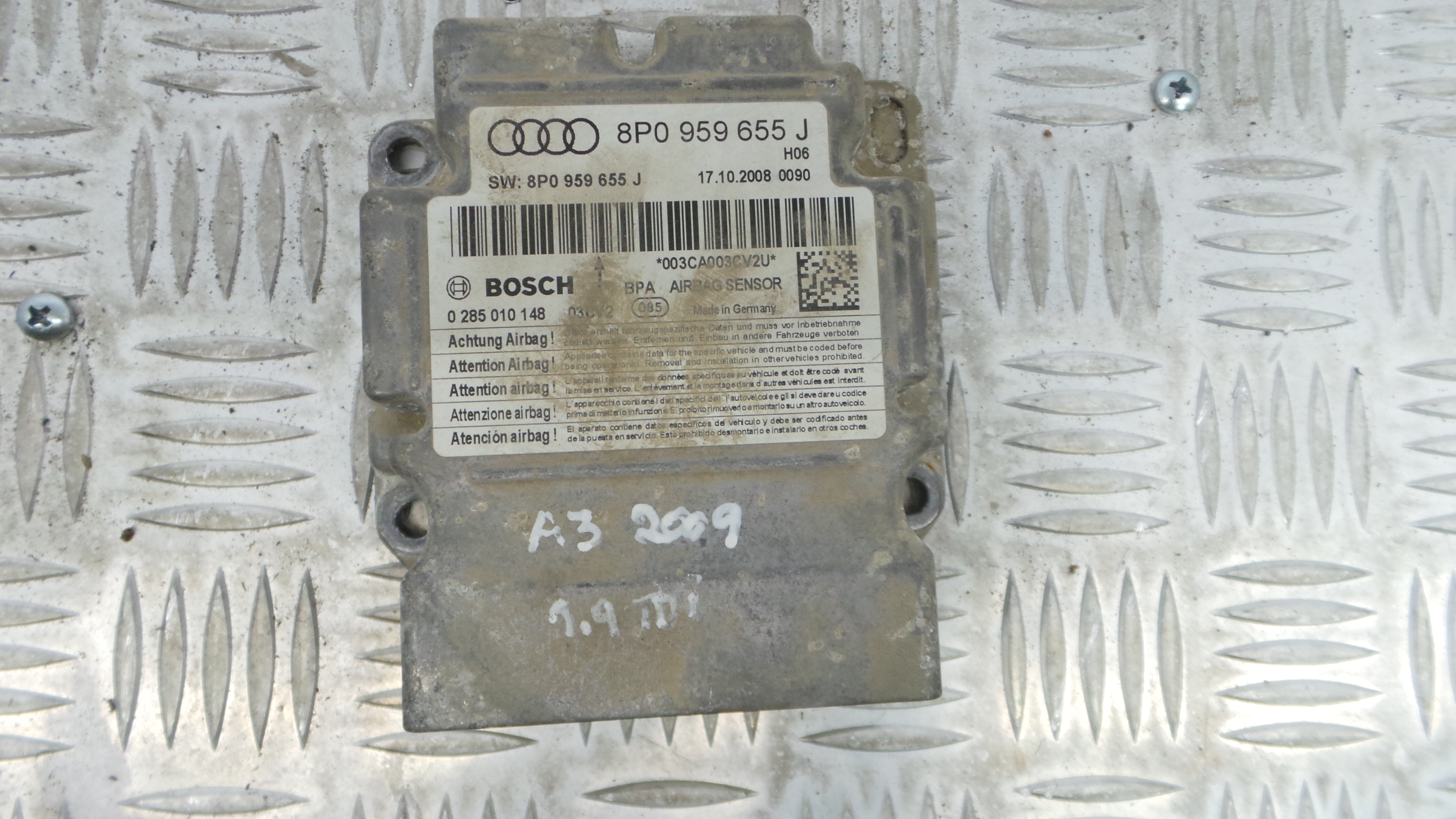 Centralina de Airbags 8P0959655J - AUDI A3 (8P1)-33128374