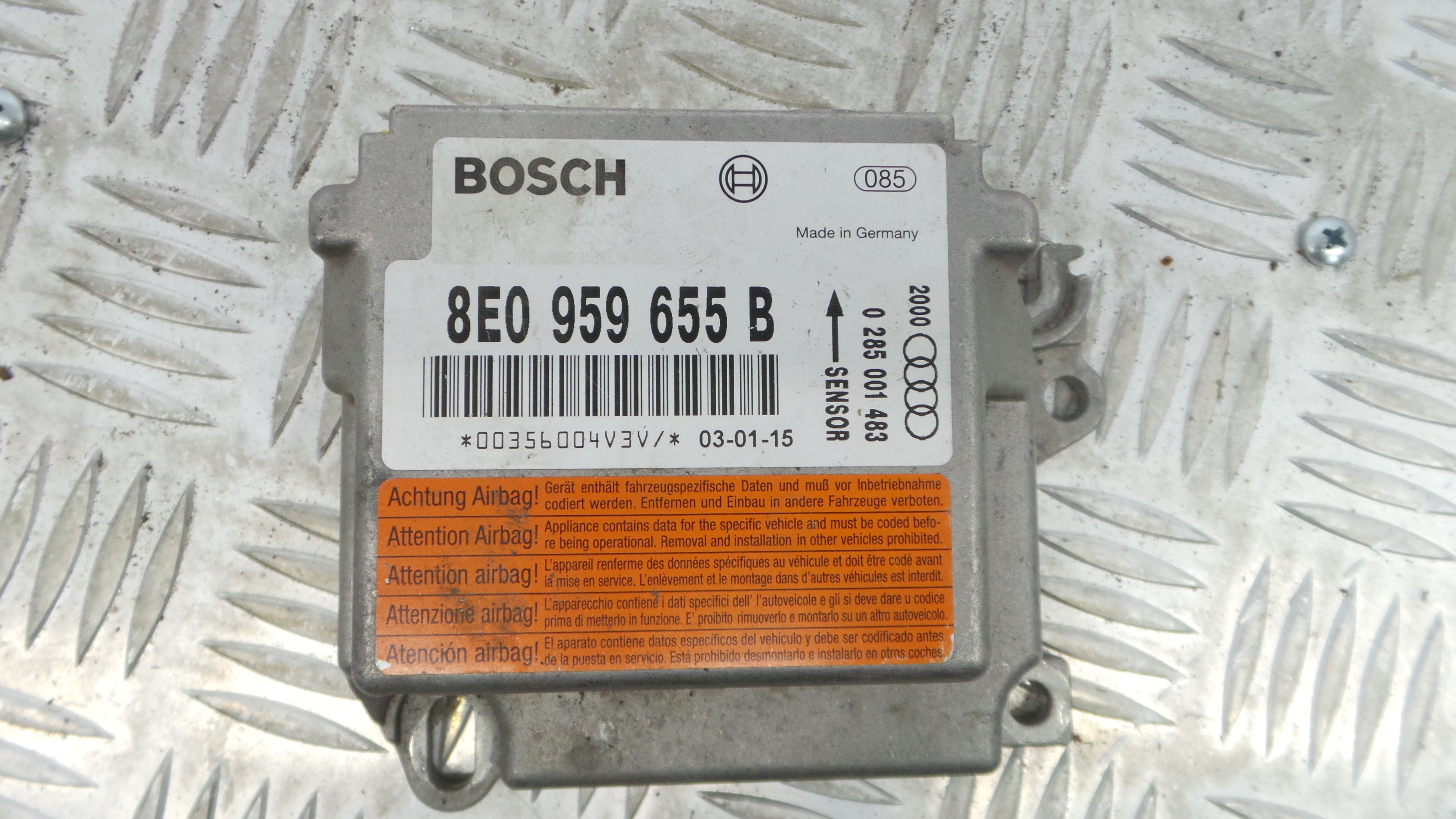 Centralina de Airbags 8E0959655B - AUDI A4 B6 (8E2)-33128909