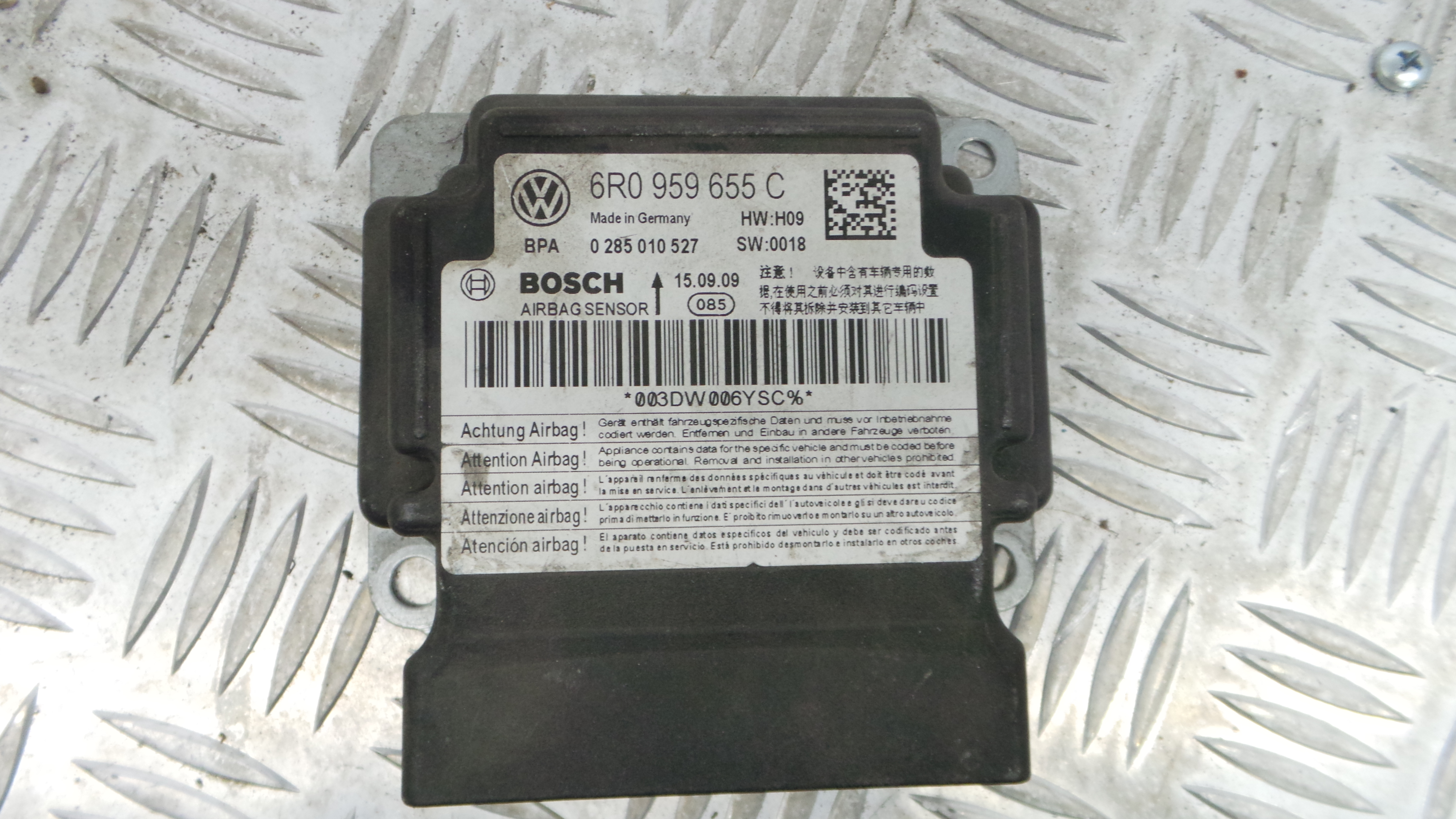 Centralina de Airbags 6R0959655C - SEAT IBIZA IV (6J5, 6P1), IBIZA Mk IV (6J5, 6P1)-33128945