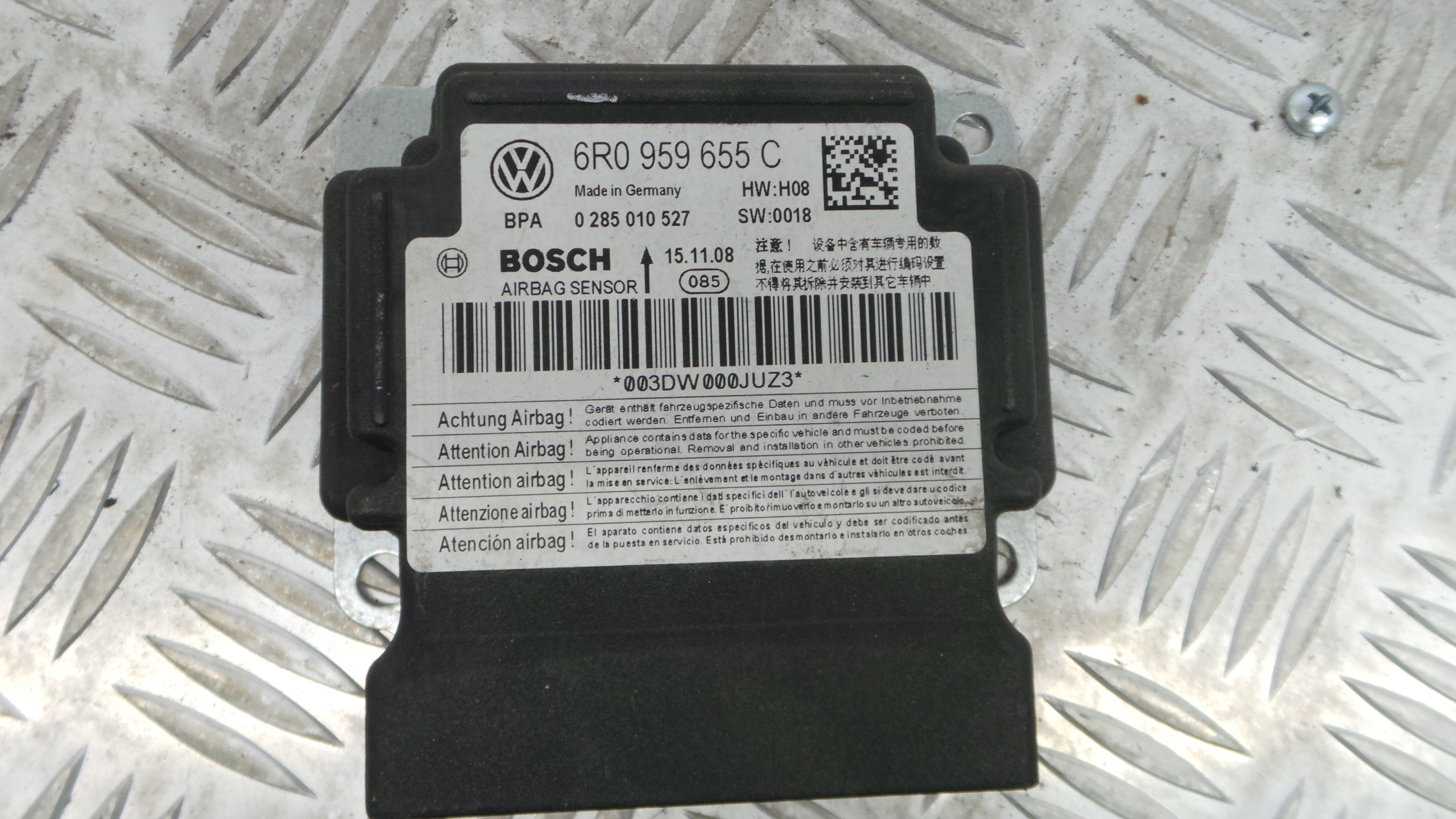 Centralina de Airbags 6R0959655C - SEAT IBIZA IV (6J5, 6P1), IBIZA Mk IV (6J5, 6P1)-33128972