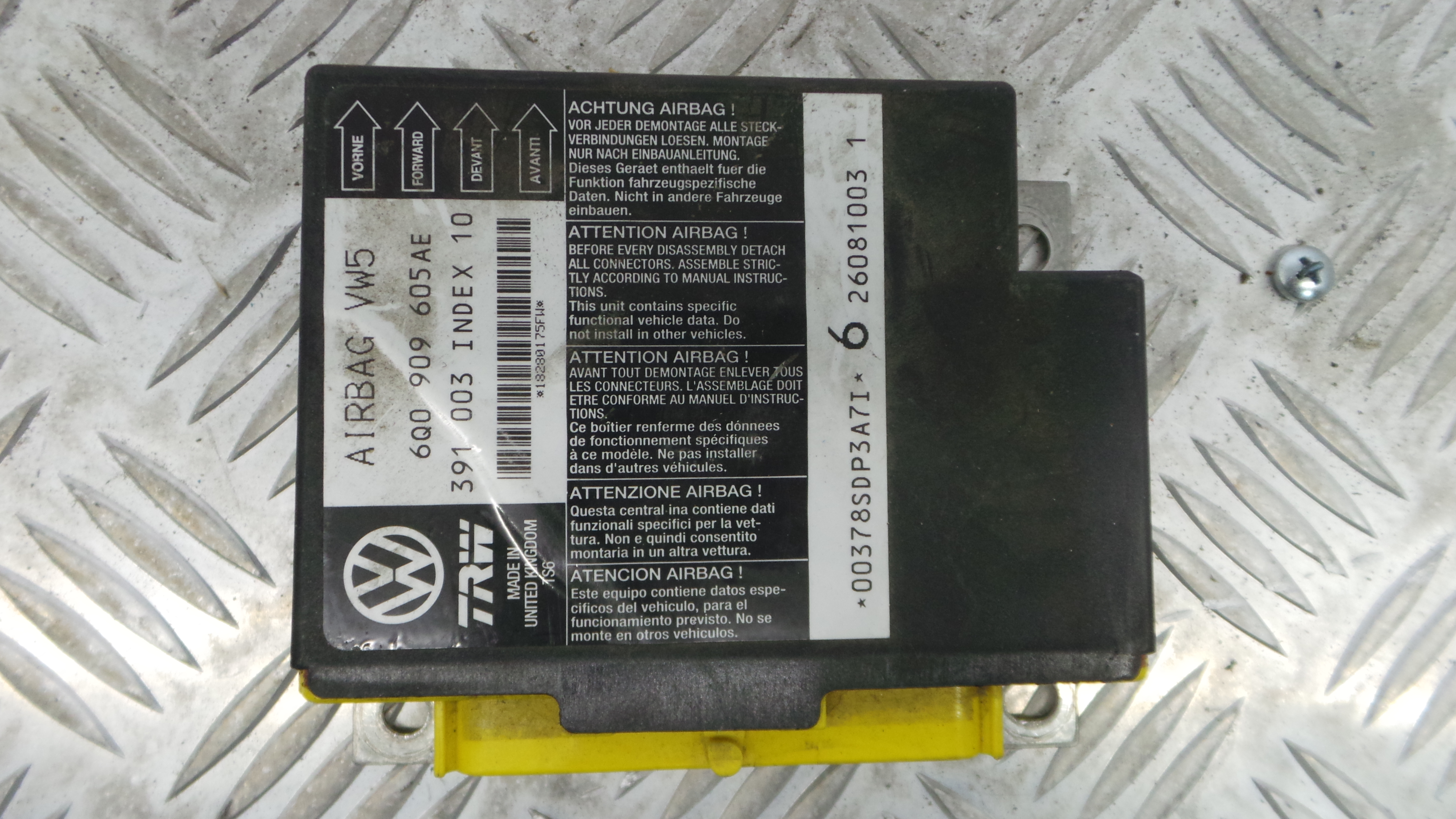 Centralina de Airbags 6Q0909605AE - SEAT CORDOBA (6L2)-33128986