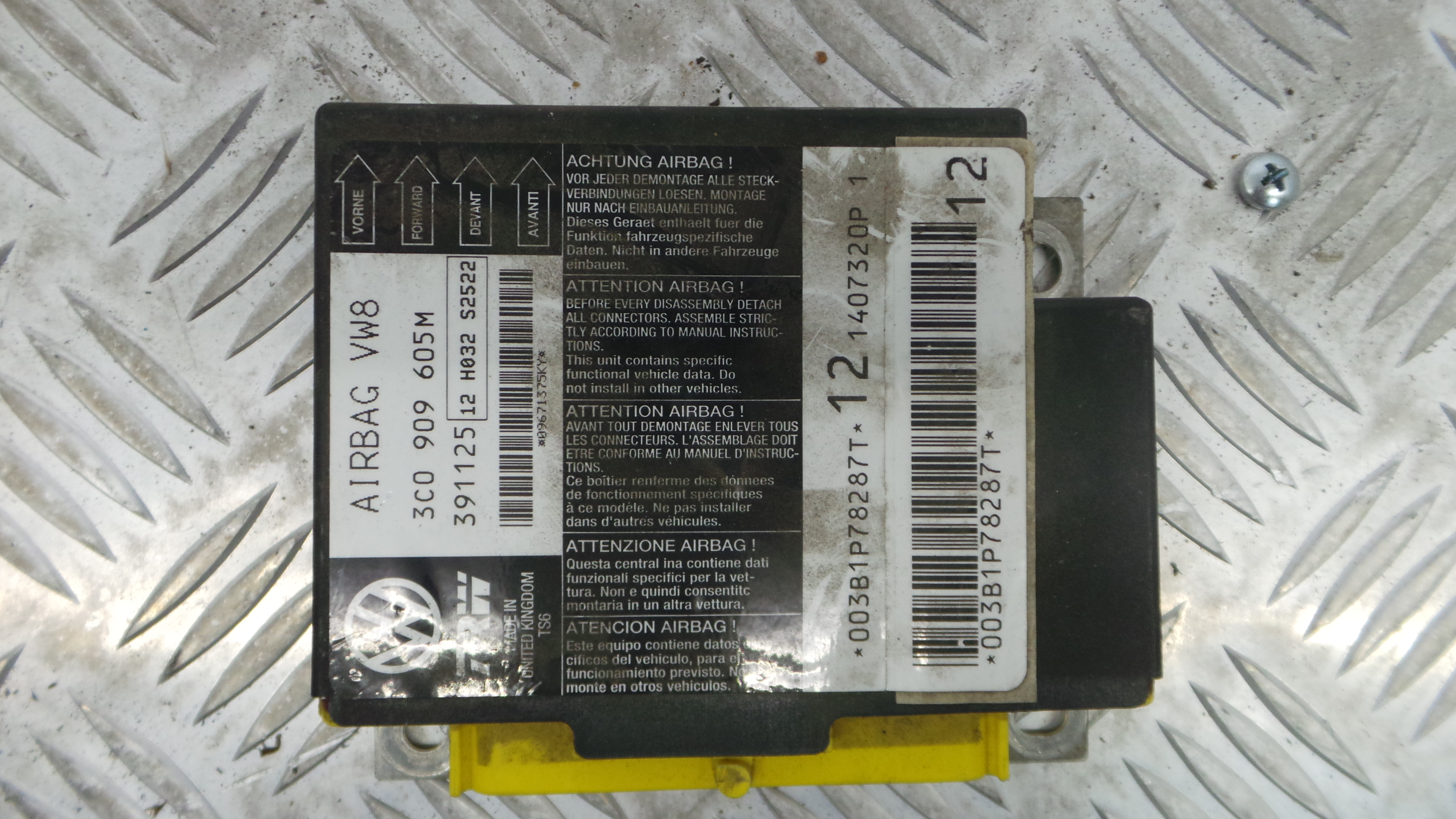 Centralina de Airbags 3C0909605M - VW PASSAT B6 (3C2)-33128994